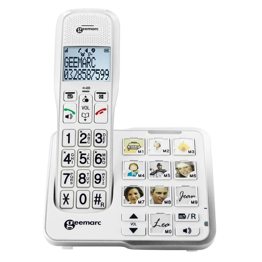 Geemarc Geemarc AMPLIDECT 595 PHOTO Schnurloses Telefon mit Fototasten Großtastentelefon