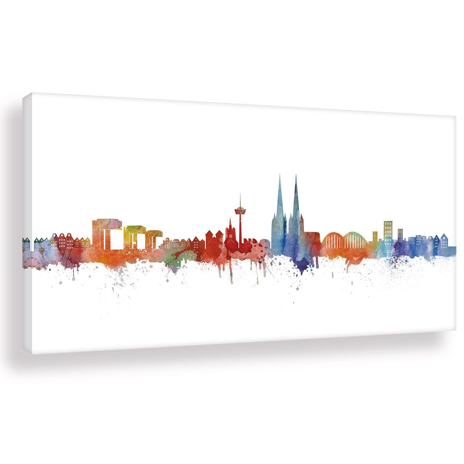 Leinwando Gemälde Leinwandbild Köln NRW Panorama günstig online kaufen