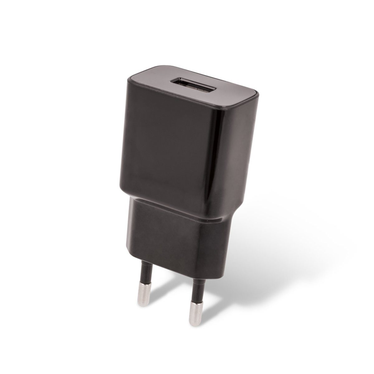 Setty Setty Ladegerät 1x USB 2,4A schwarz Smartphone-Ladegerät