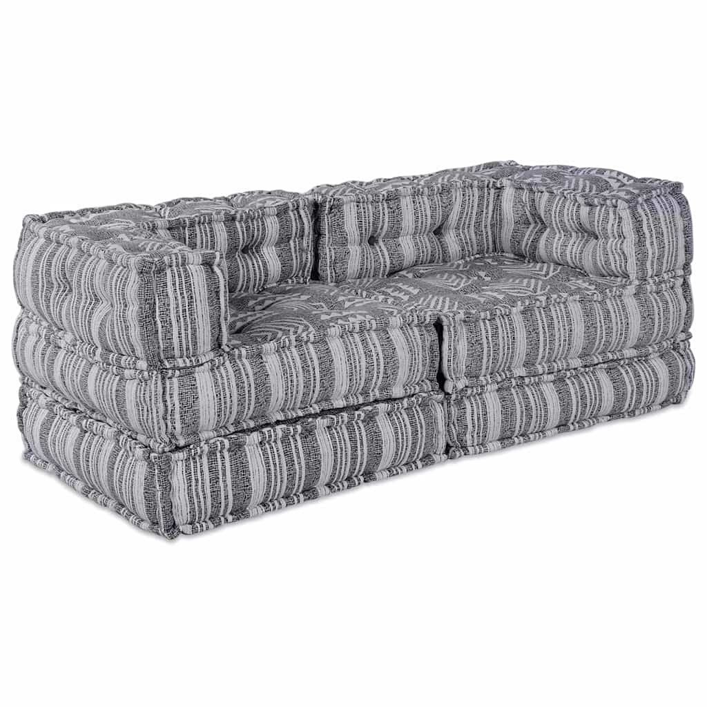 vidaXL Sitzauflage Kissen 2 pcs Grau günstig online kaufen