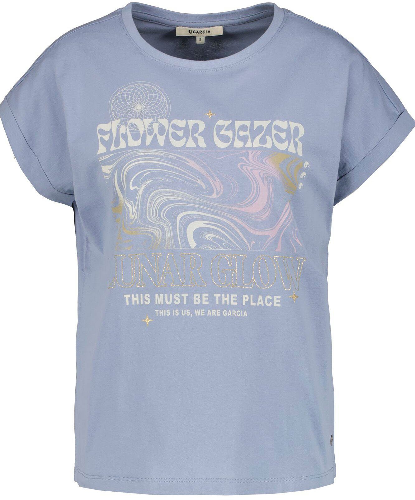 Garcia Print-Shirt grey blue