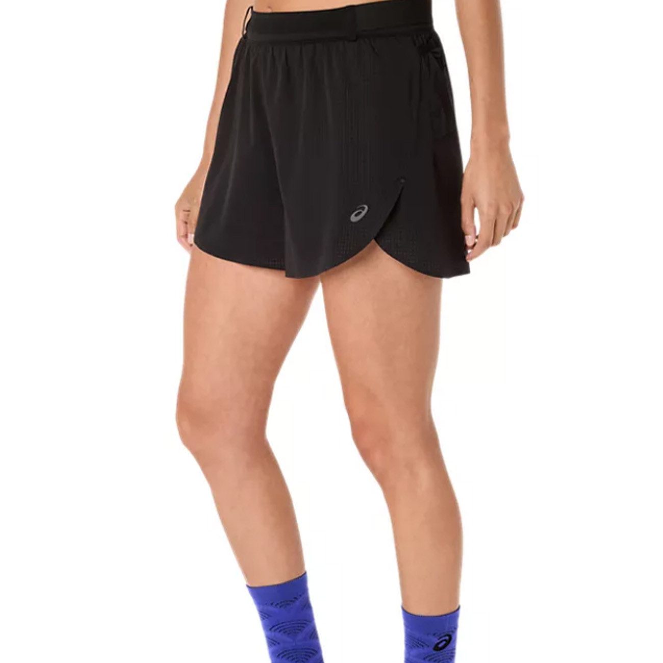 Asics Sporthose Asics Metarun Split Short Damen Schwarz