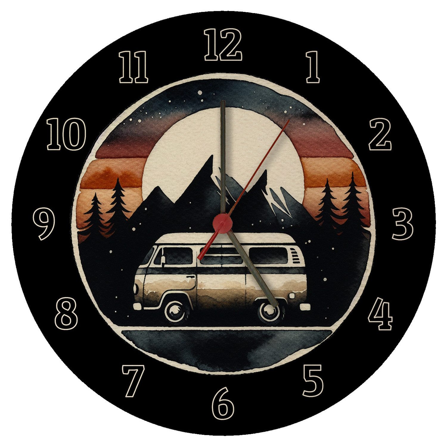 speecheese Wanduhr Wohnmobil Wanduhr aus MDF günstig online kaufen