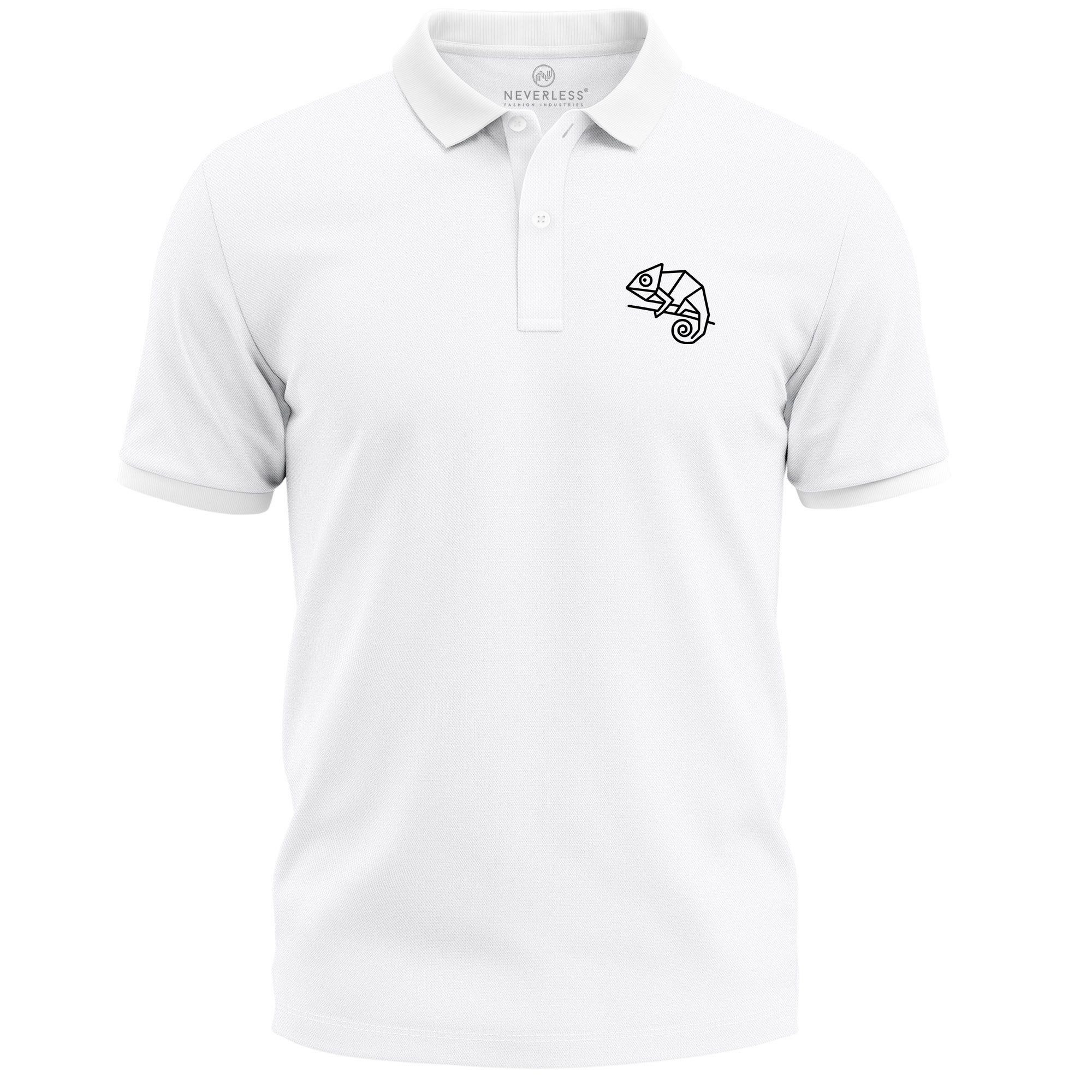 Poloshirt Poloshirt Herren Tierlogo im Polygon-Stil – Kurzarm Polo Sommer