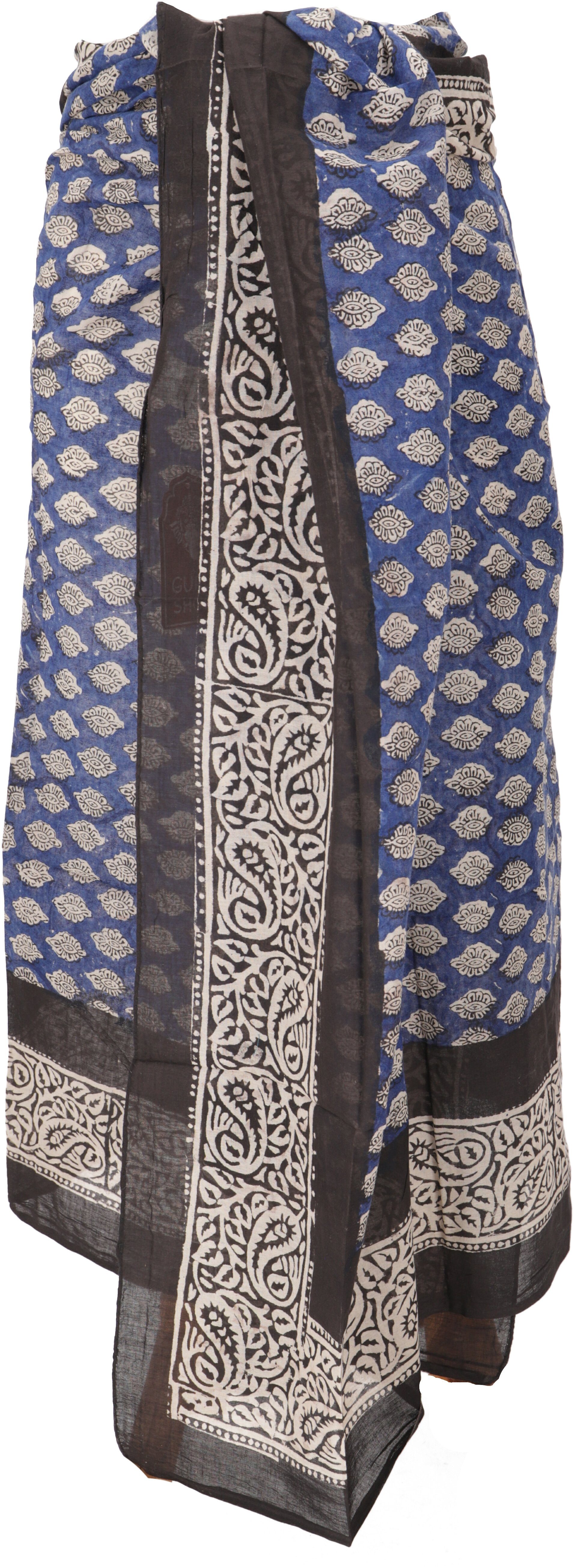 Guru-Shop Sarong Leichter Pareo Schal, Sarong, handbedrucktes..
