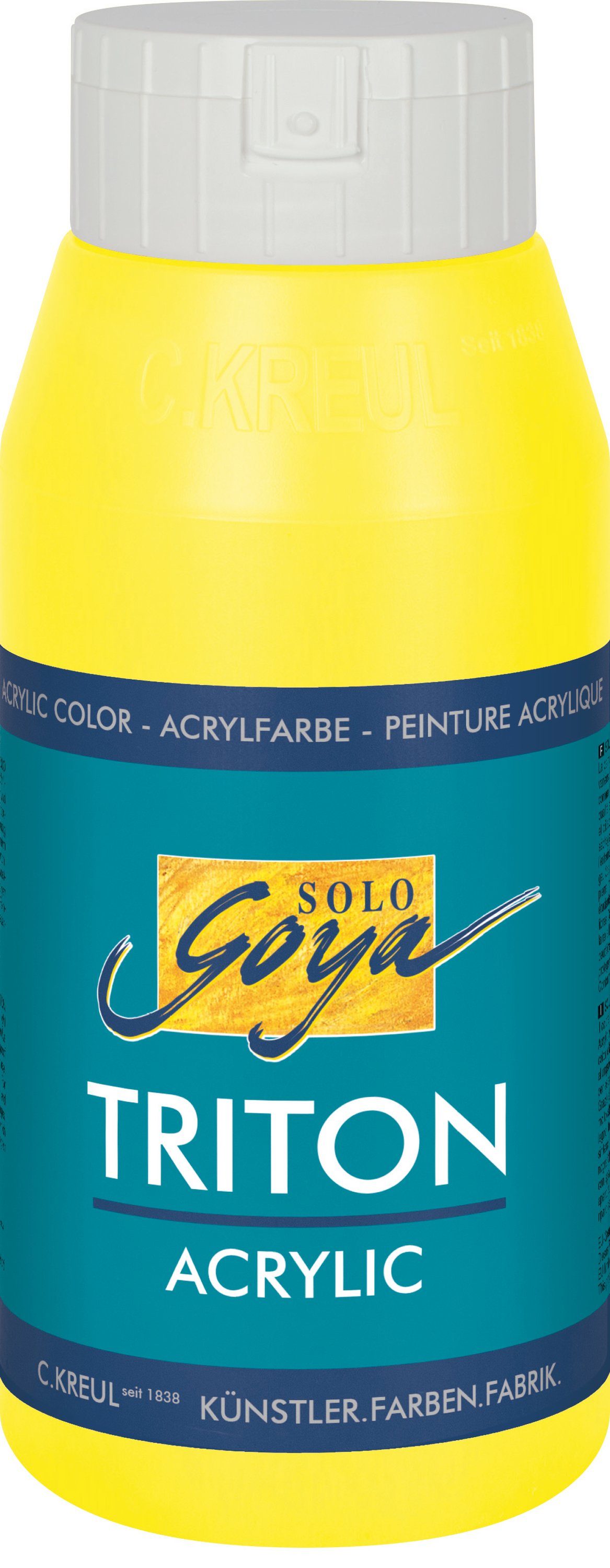 Kreul Acrylfarbe Solo Goya Triton Acrylic, 750 ml Zitrone