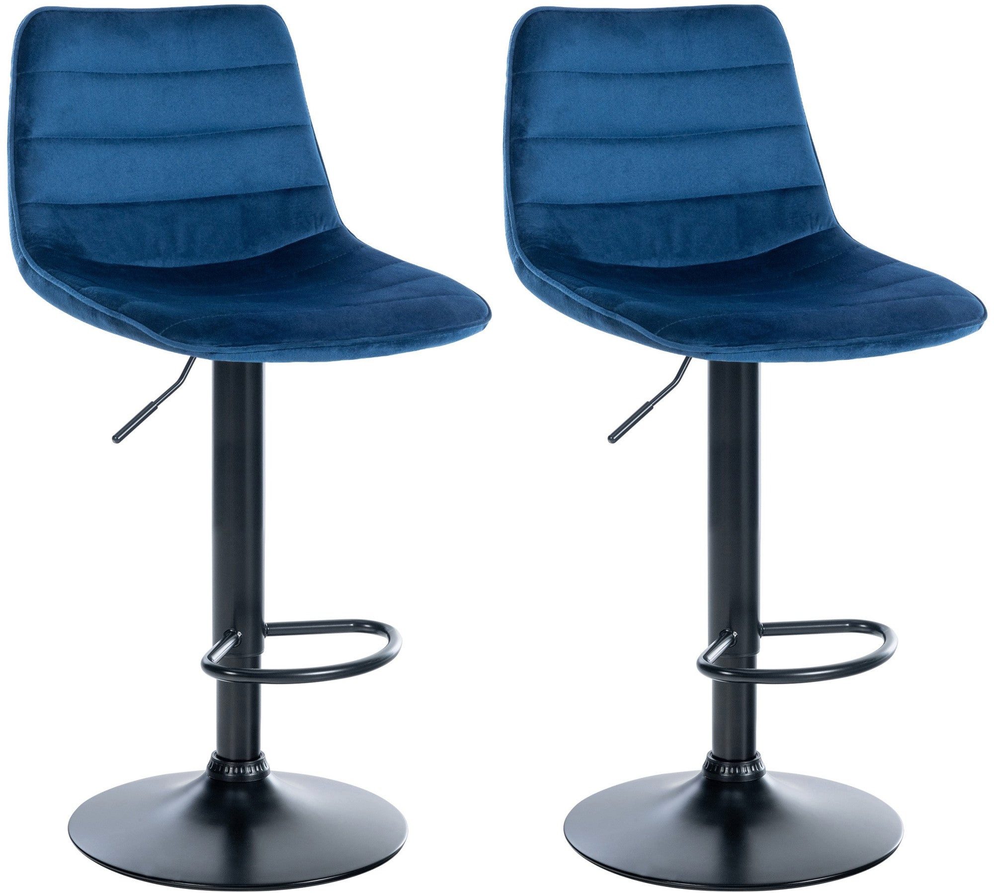 Bistrostuhl 2er Set Barhocker Lex Samt