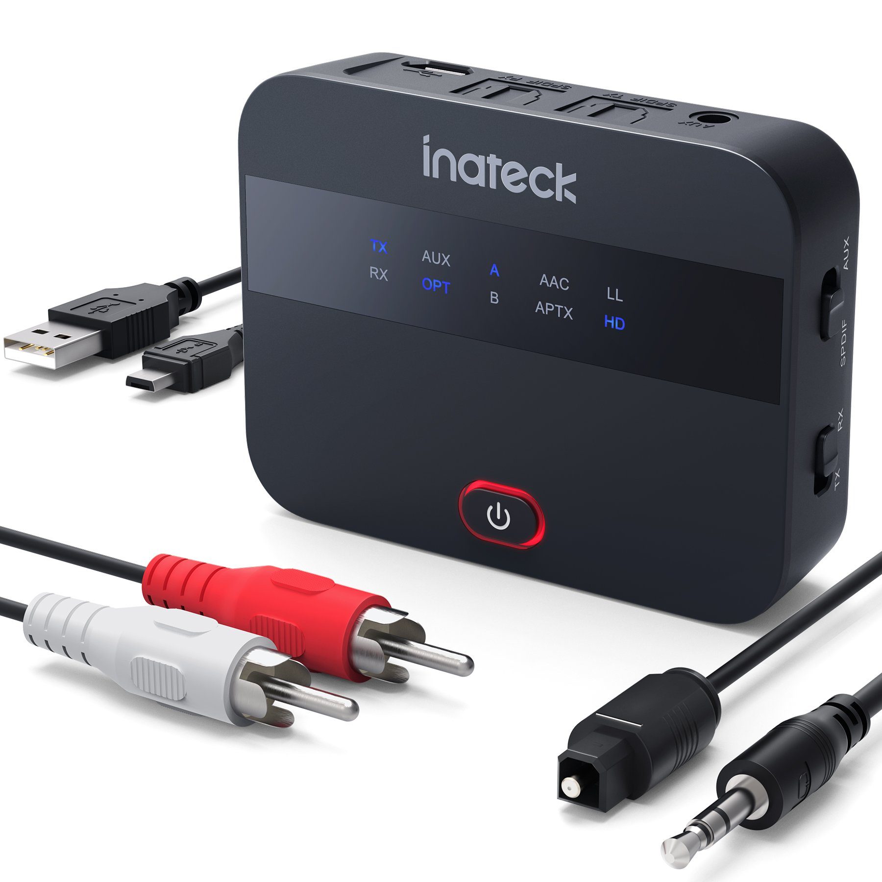 Inateck Audio Адаптери, aptX HD/LL Transmitter Empfänger Bluetooth-Adapter