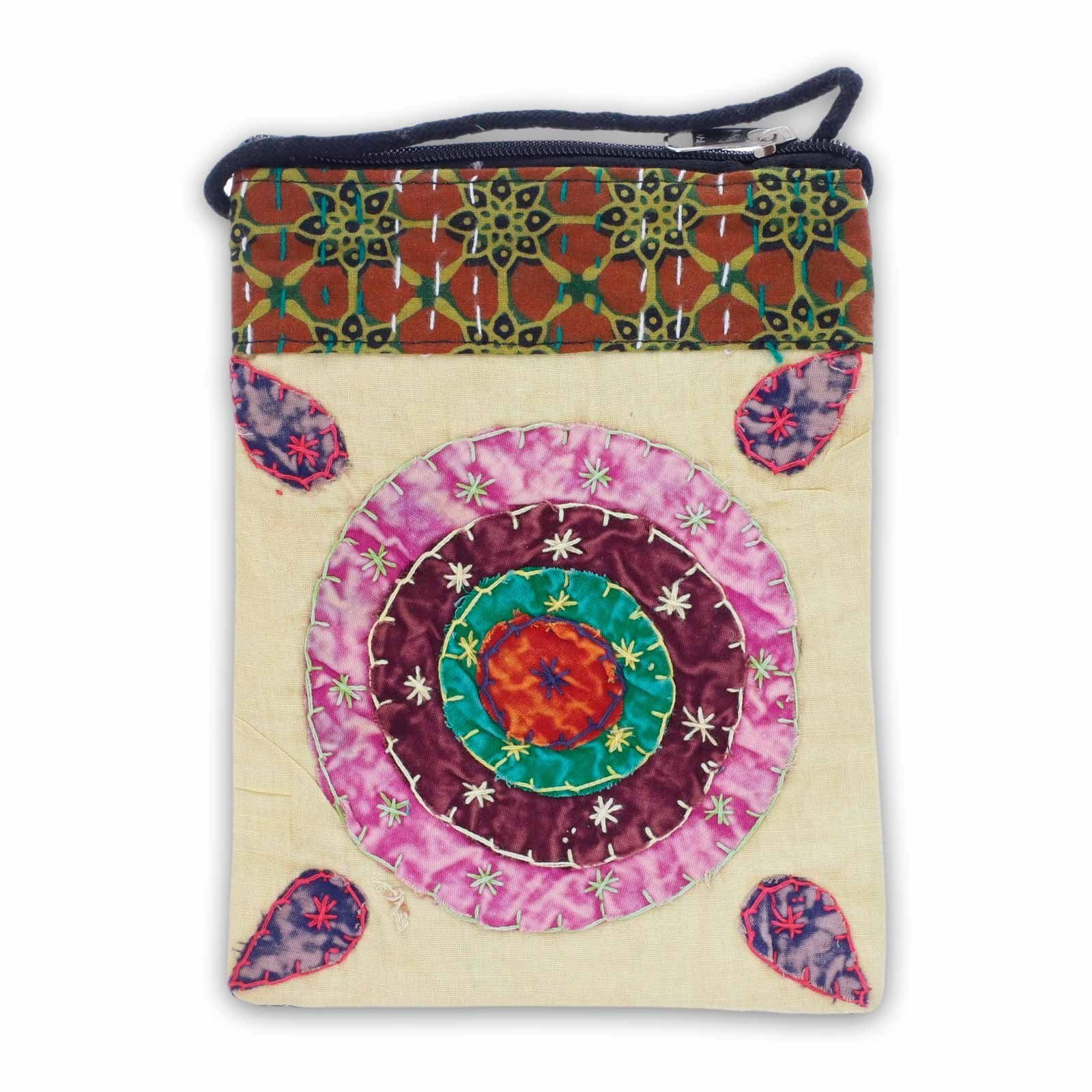 KUNST UND MAGIE Umhängetasche Kleine Umhängetasche Brustbeutel Handytasche Hippie
