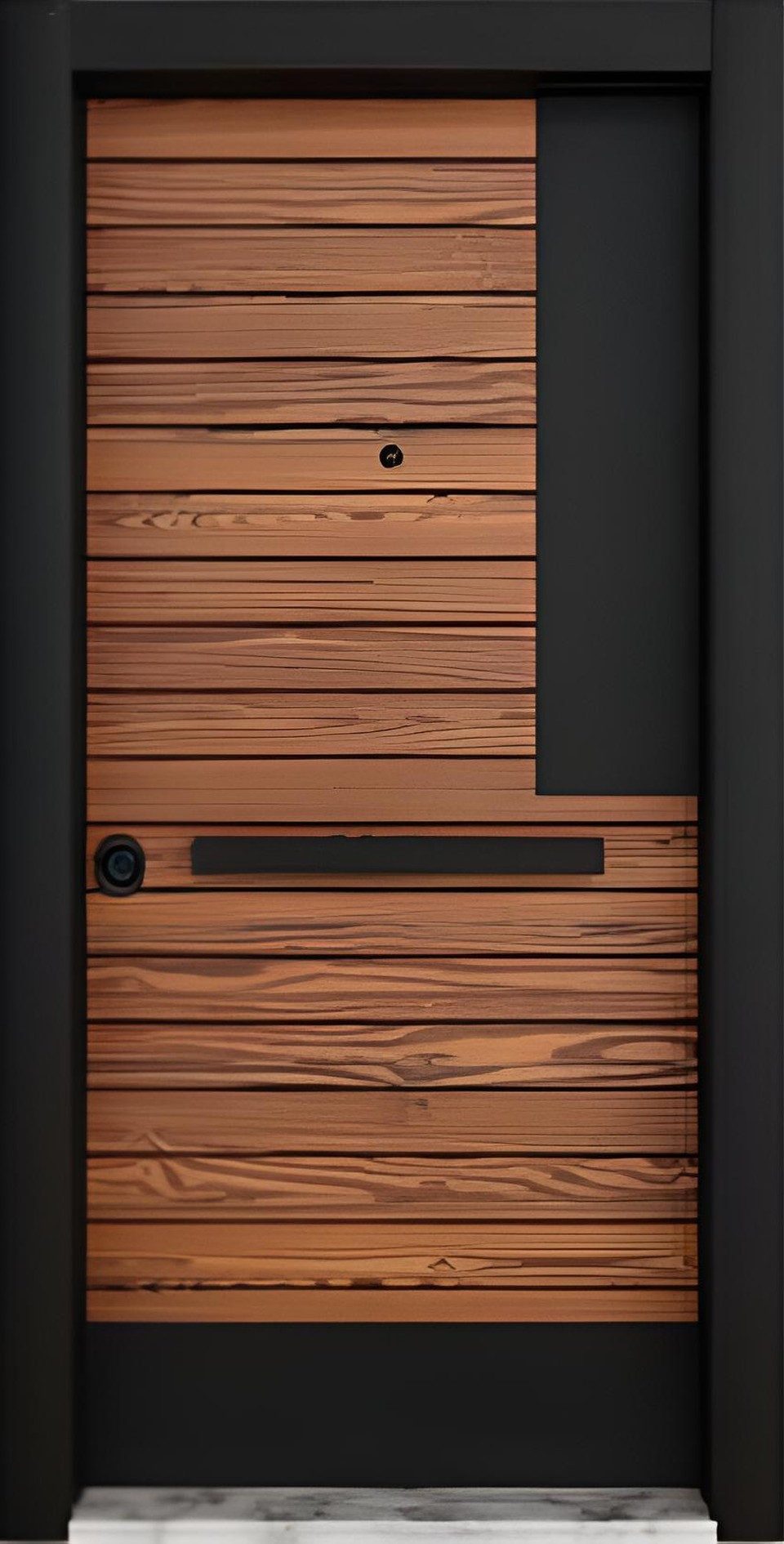 Xlmoebel Haustür Exklusive Braune Designer Metalltüren Wohnungstüren, Made in Europa