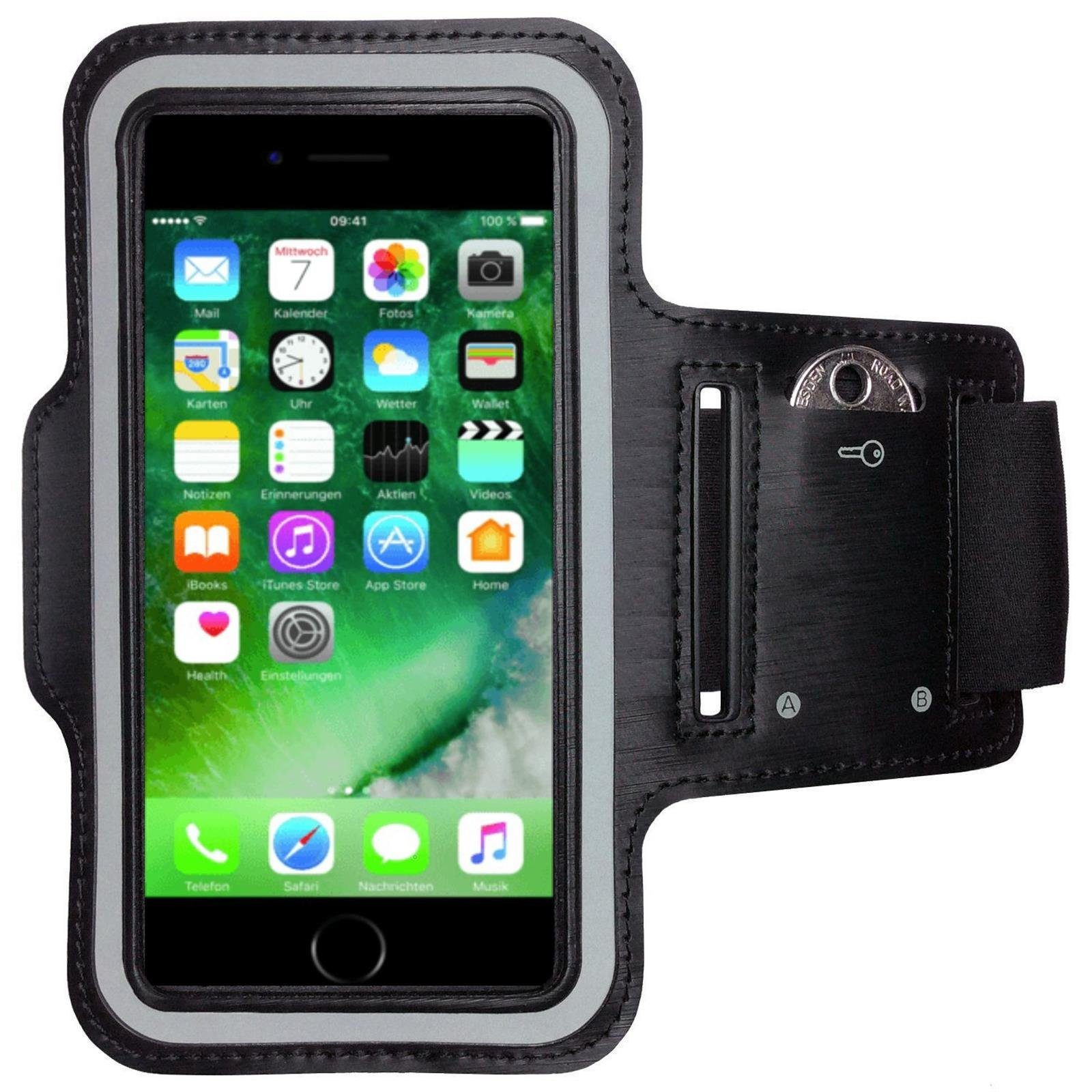 CoverKingz Handyhülle Armband für Apple iPhone 7/8 Sportarmband Fitness Hülle Jogging Arm, Sport Schutzhülle Schlüsselfach Handyhülle Jogging Schutztasche Etui