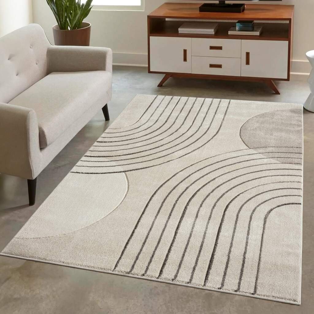 Teppich BONITO 7170, Carpet City, rechteckig, Höhe: 11 mm, Flachflor, Hochtief-Muster/ 3D-Effekt