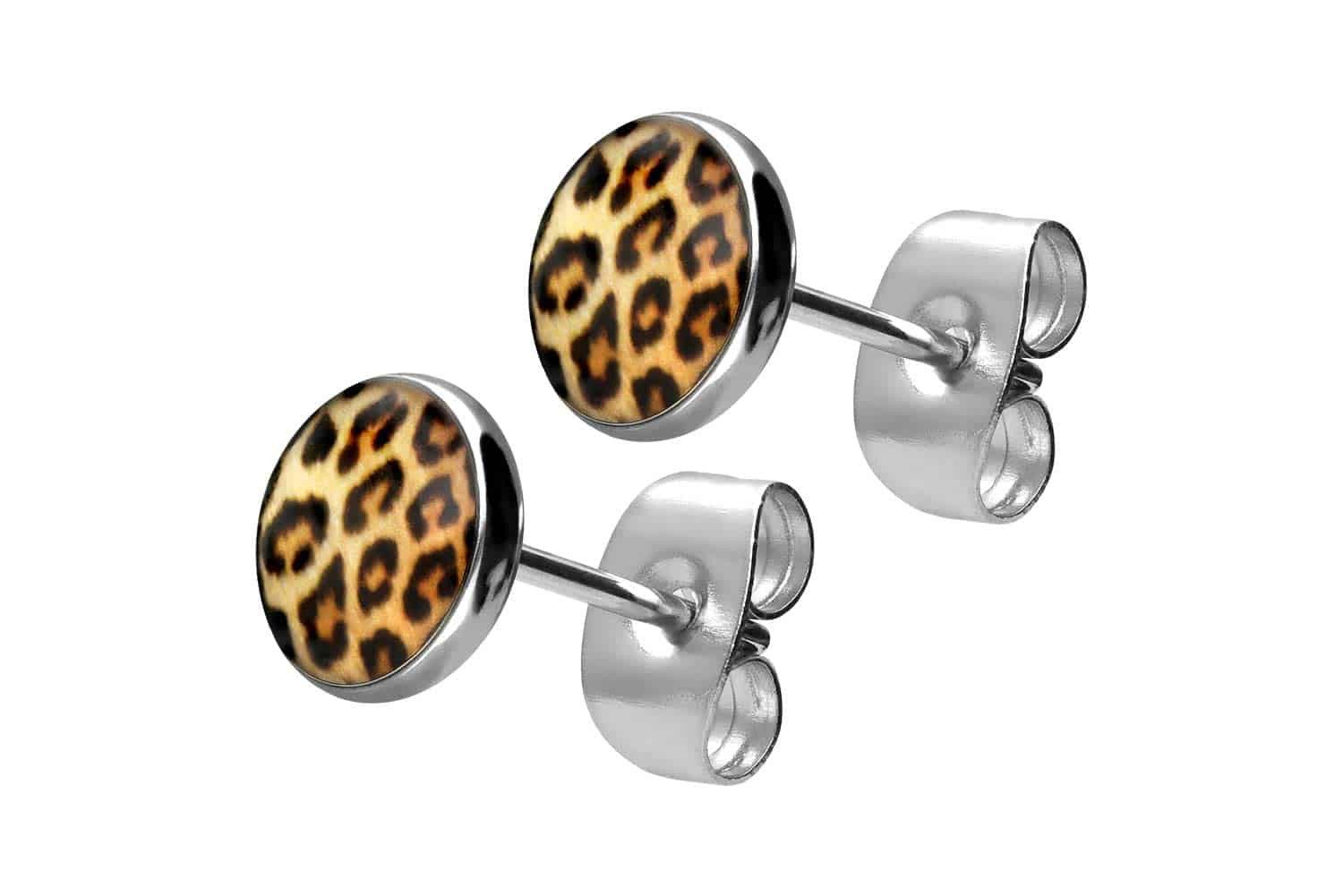 FILANGO Paar Ohrstecker Chirurgenstahl Ohrstecker LEOPARD günstig online kaufen