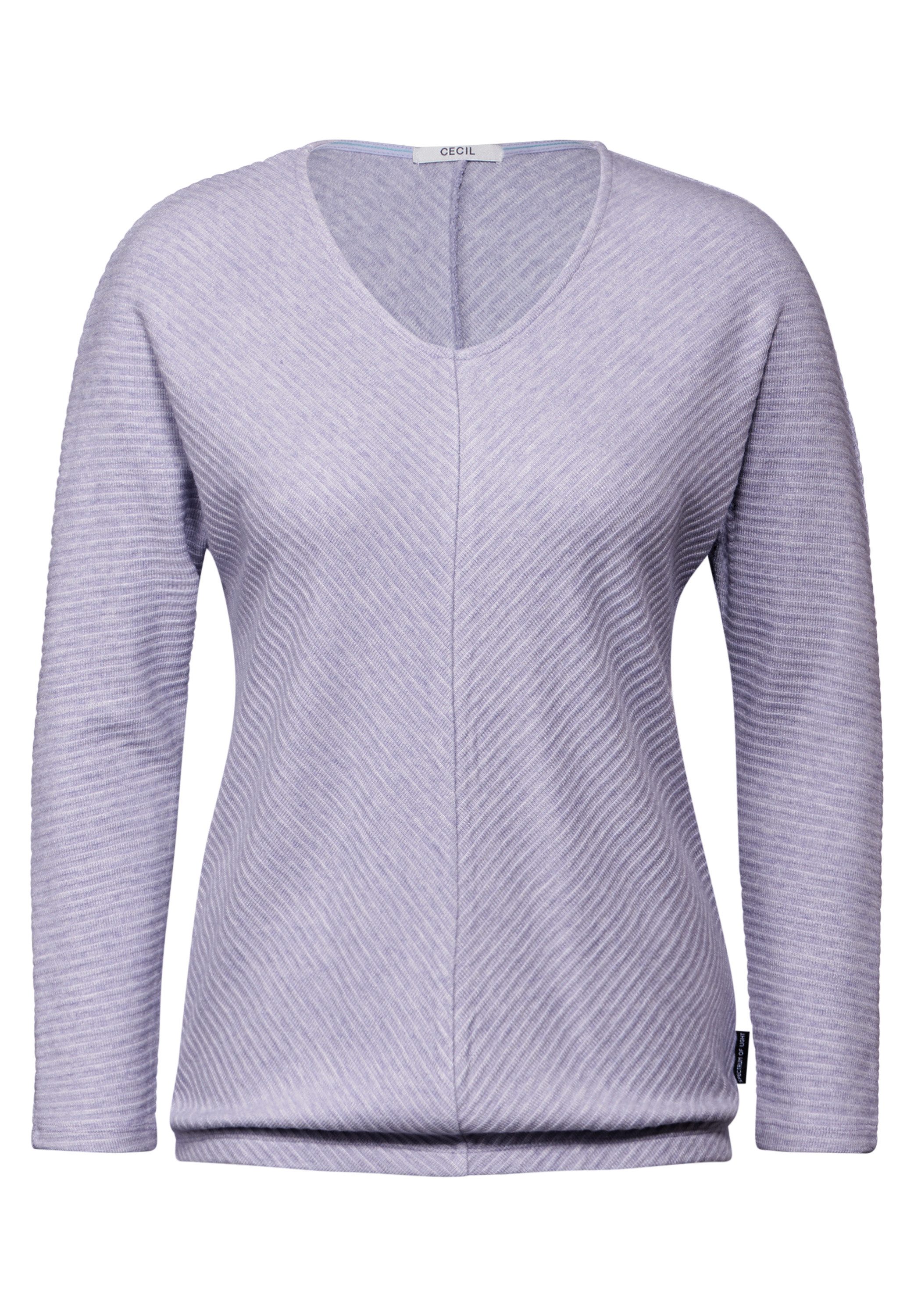 CECIL Langarmshirt mit V-Ausschnitt