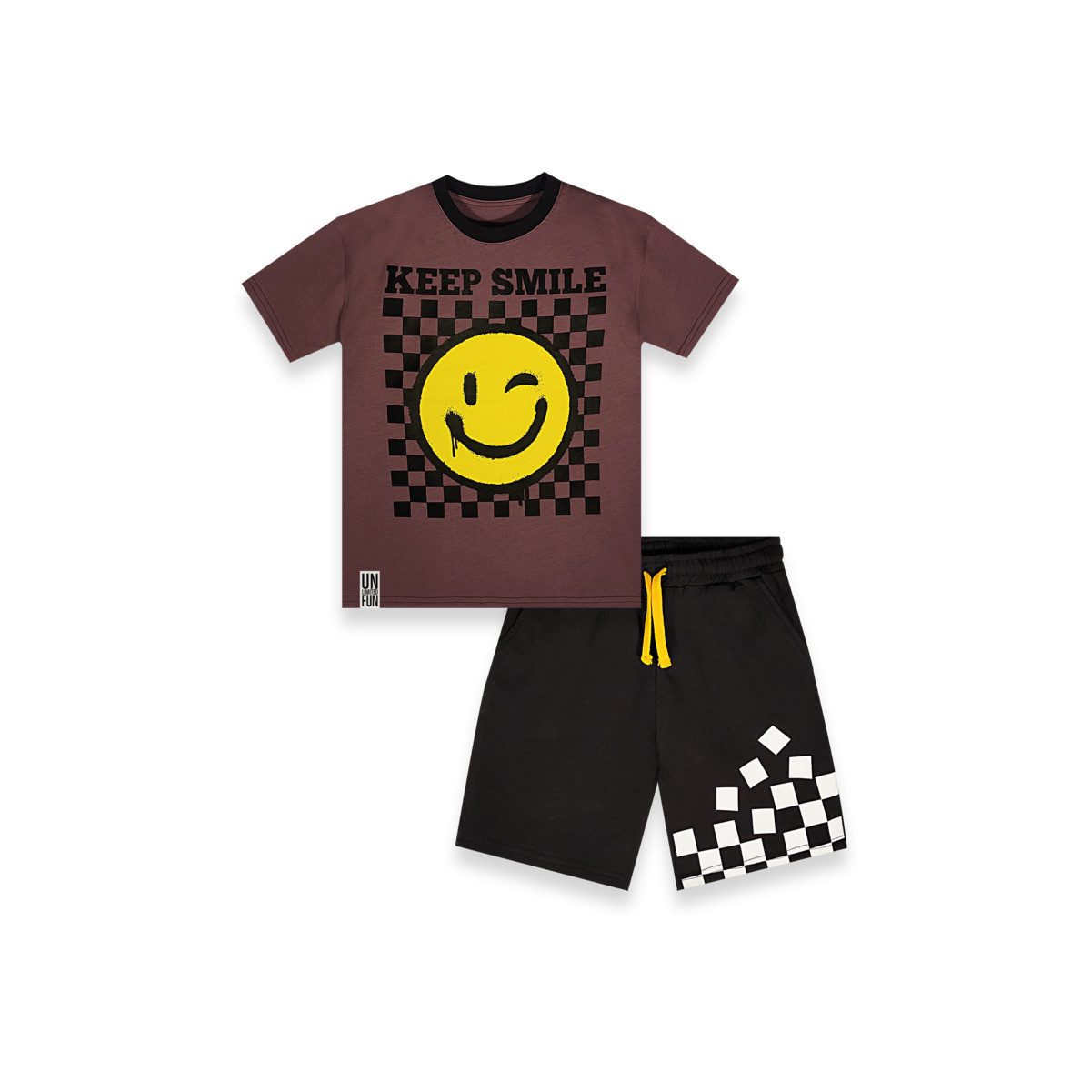 Denokids T-Shirt Set Street Style Jungen (1-tlg) Outfit-Set, Bekleidungsset, Kombi-Set, 2er-Set, Mini Set