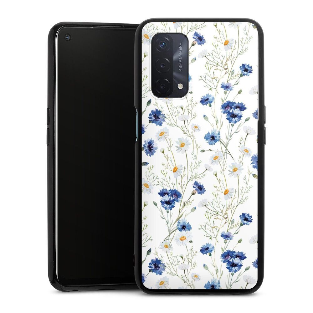 DeinDesign Handyhülle Muster Blume Blumen Flower Pattern 6, Oppo A54 5G Silikon Hülle Bumper Case Handy Schutzhülle