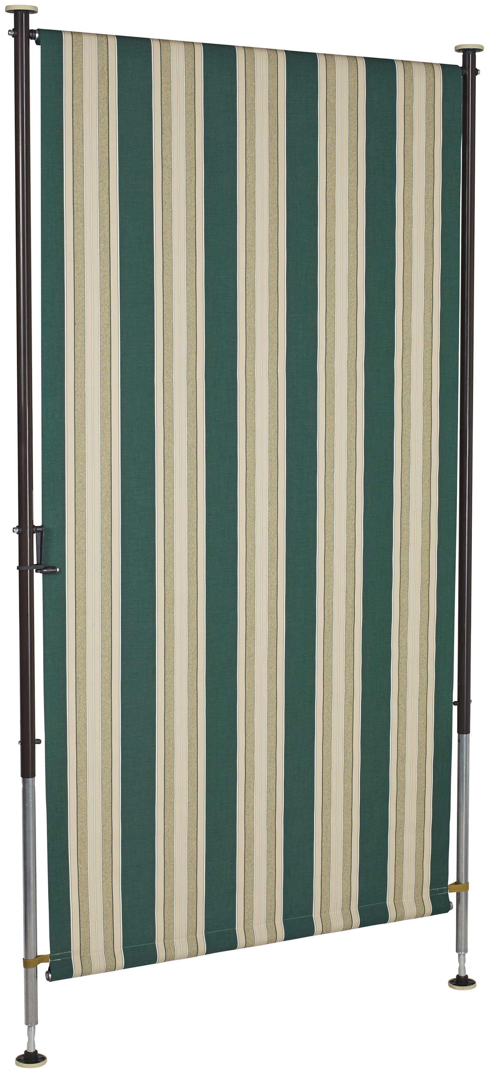 Angerer Freizeitmöbel Klemm-Senkrechtmarkise Nr. 8700 grün/beige, günstig online kaufen