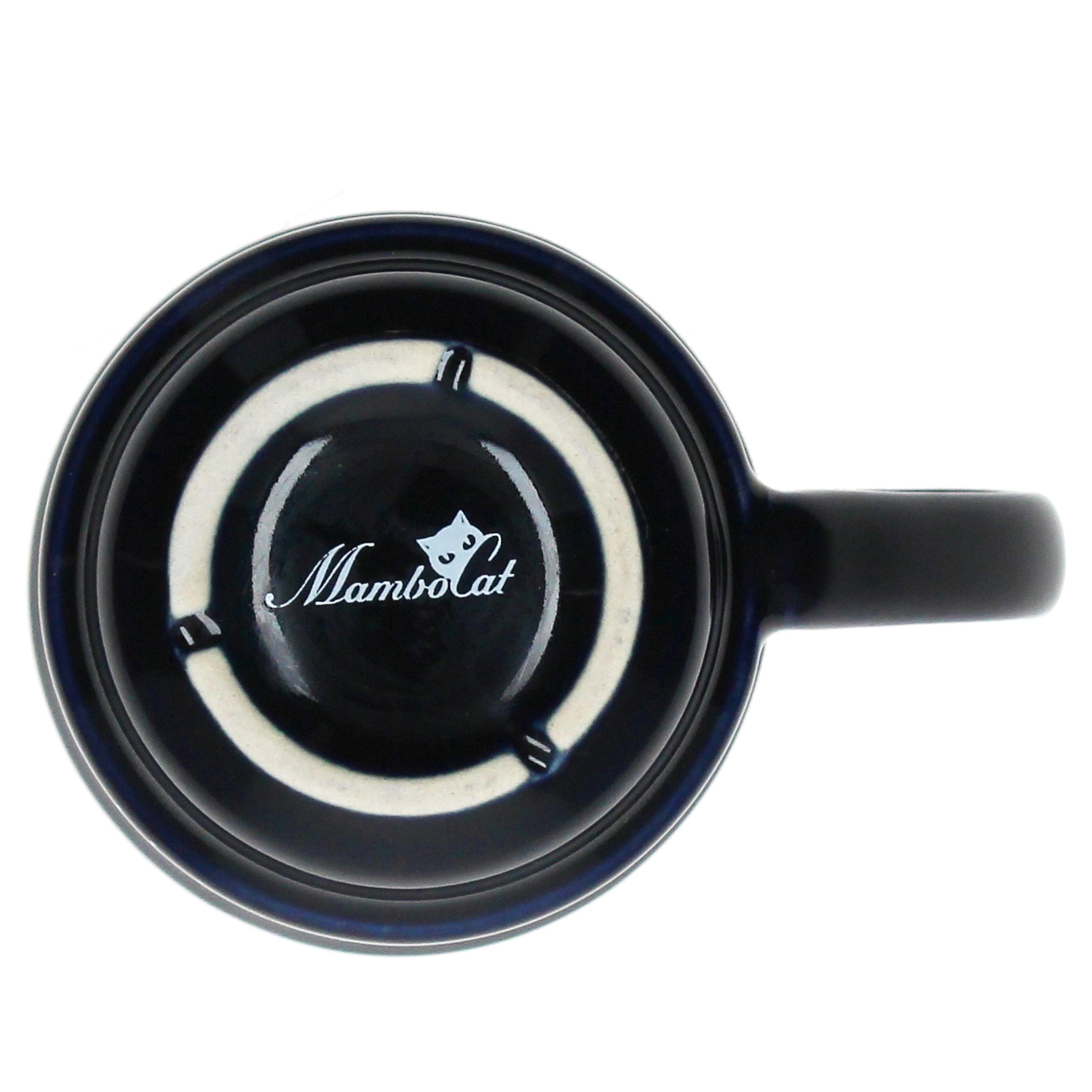 MamboCat Tasse 6er Set Glühweinbecher dunkelblau Weihnachtslandschaft 0,2L geeicht, Keramik, Weihnachtsgeschirr, Weihnachten, Weihnachtsmarkt, Punsch