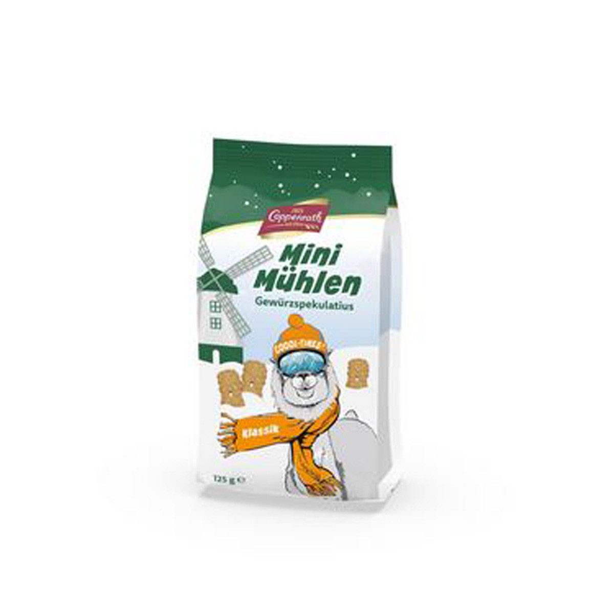 Coppenrath Süßigkeit, Coppenrath Mini Mühlen Gewürzspekulatius auf klassische Art 125g