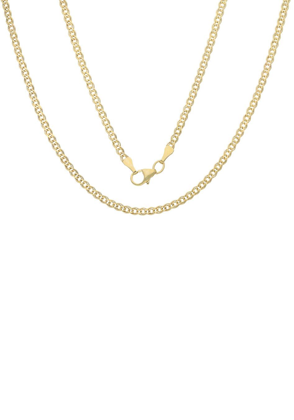 Firetti Goldkette Schmuck Geschenk Gold 375 Halsschmuck Halskette Goldkette Tigerauge, zu Kleid, Shirt, Jeans, Sneaker! Anlass Geburtstag Weihnachten