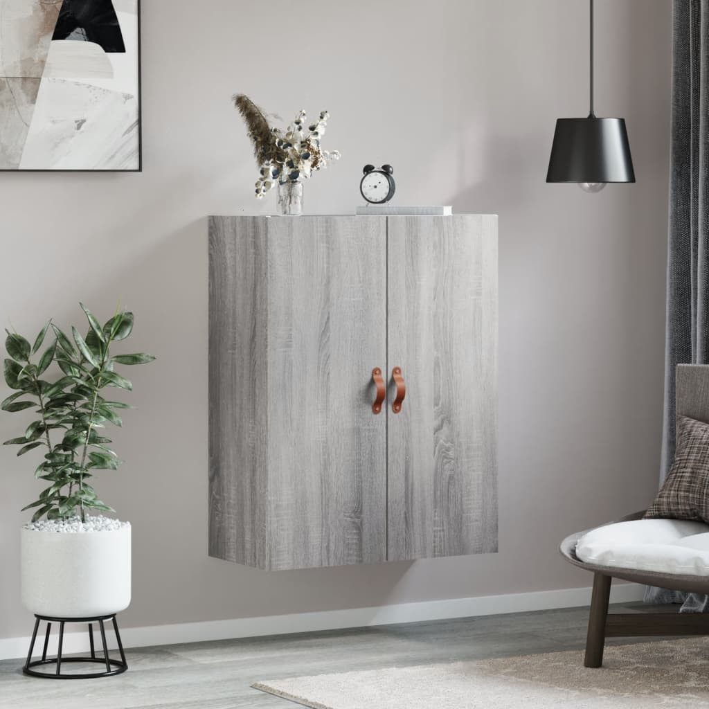 vidaXL Hängeschrank Wandschrank Grau Sonoma 69,5x34x90 günstig online kaufen