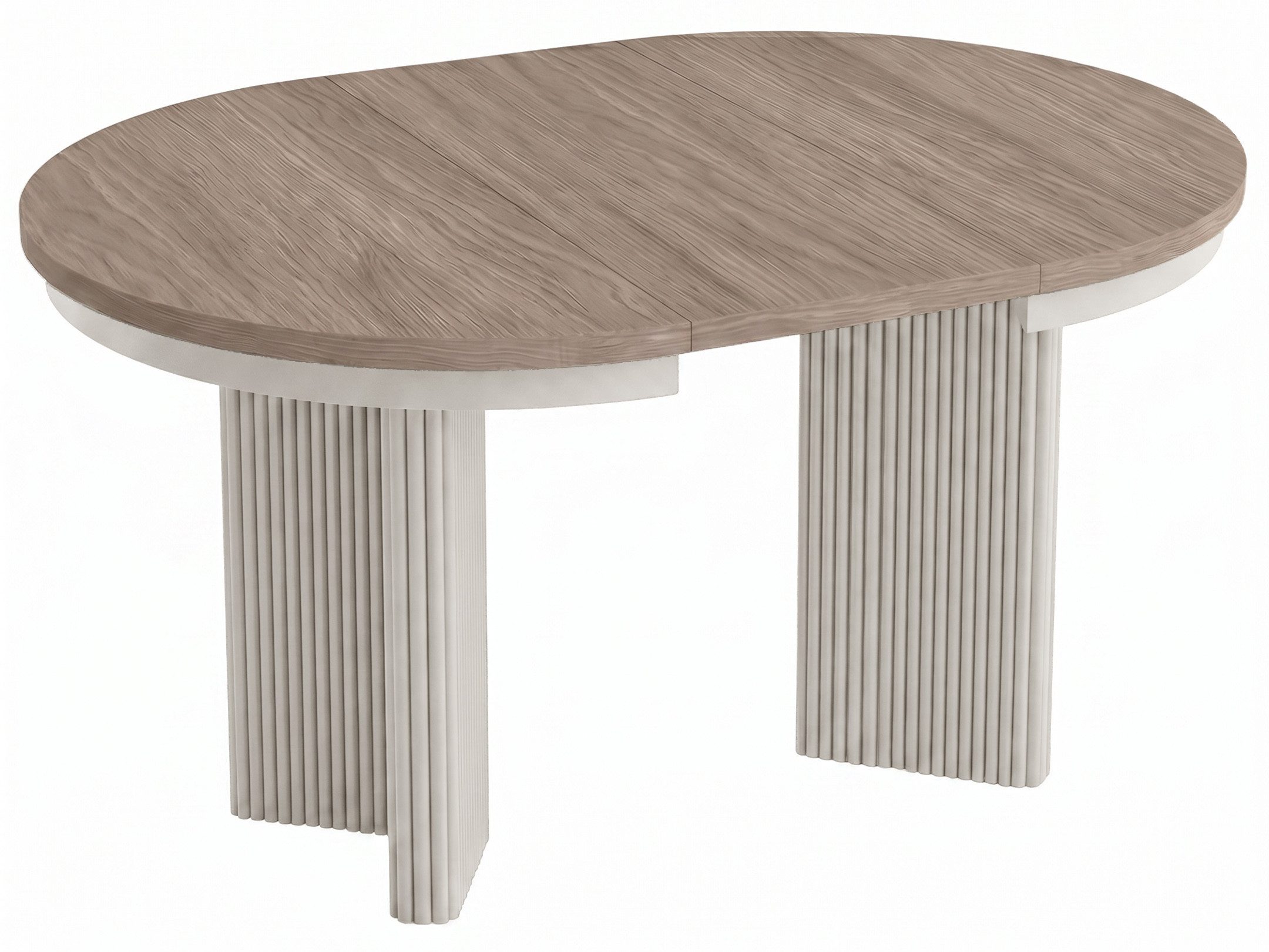 Beautysofa Esstisch PRESTIGE runder Design-Tisch ausziehbar Ø 100–180 cm oder Ø 120–200 cm (Metallbeinen, hitze- und verfärbung beständig), verschiedene Farben – Bild 4 von 5