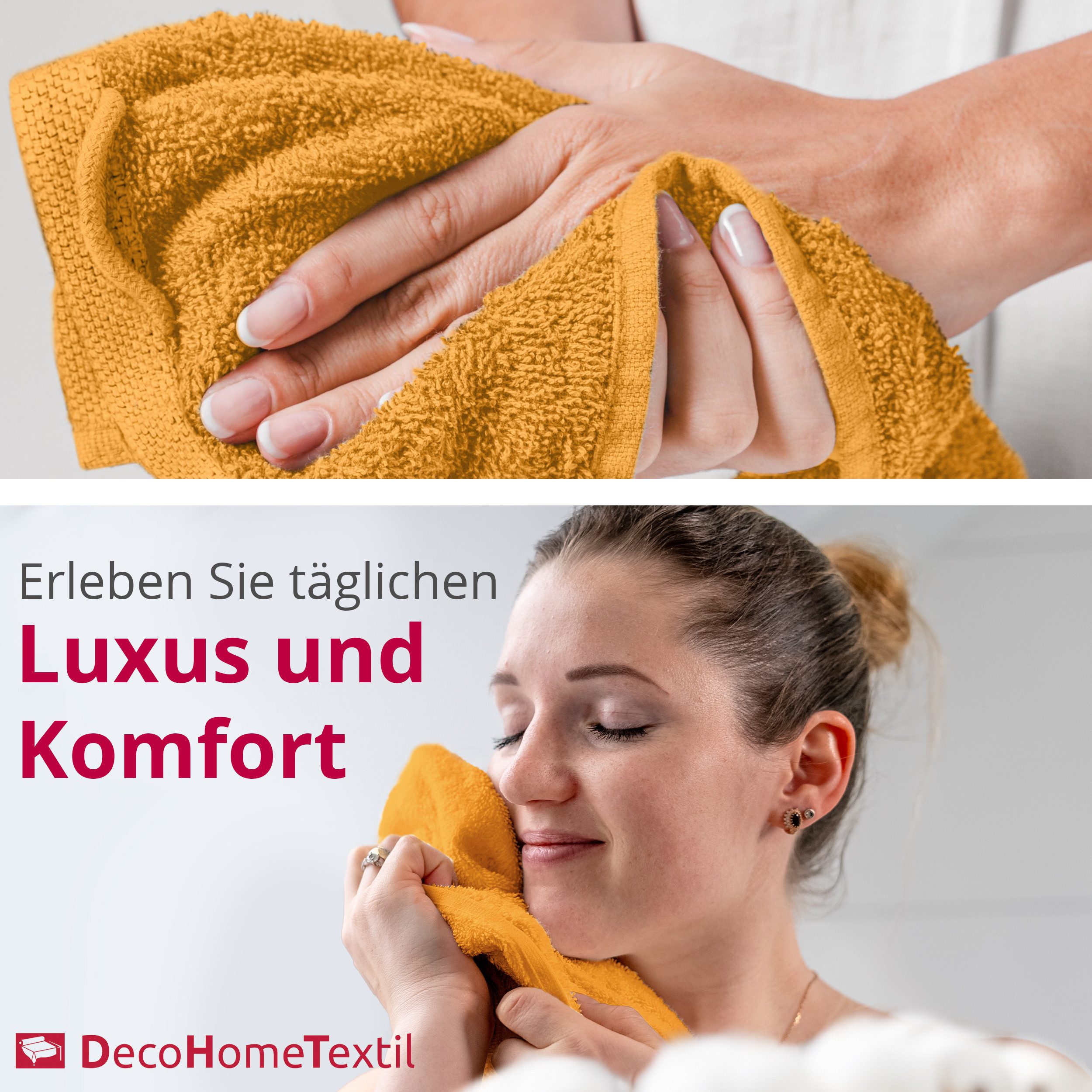 DecoHomeTextil Heimtextilmanufaktur Handtuch Handtuch Set 100% Baumwolle ho günstig online kaufen