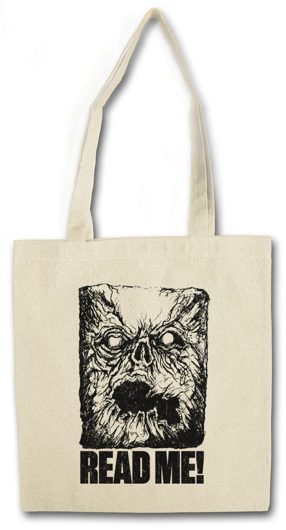 Beuteltasche Read Me ! Necronomicon Stofftasche Satan Lovecraft Lucifer OTO 666