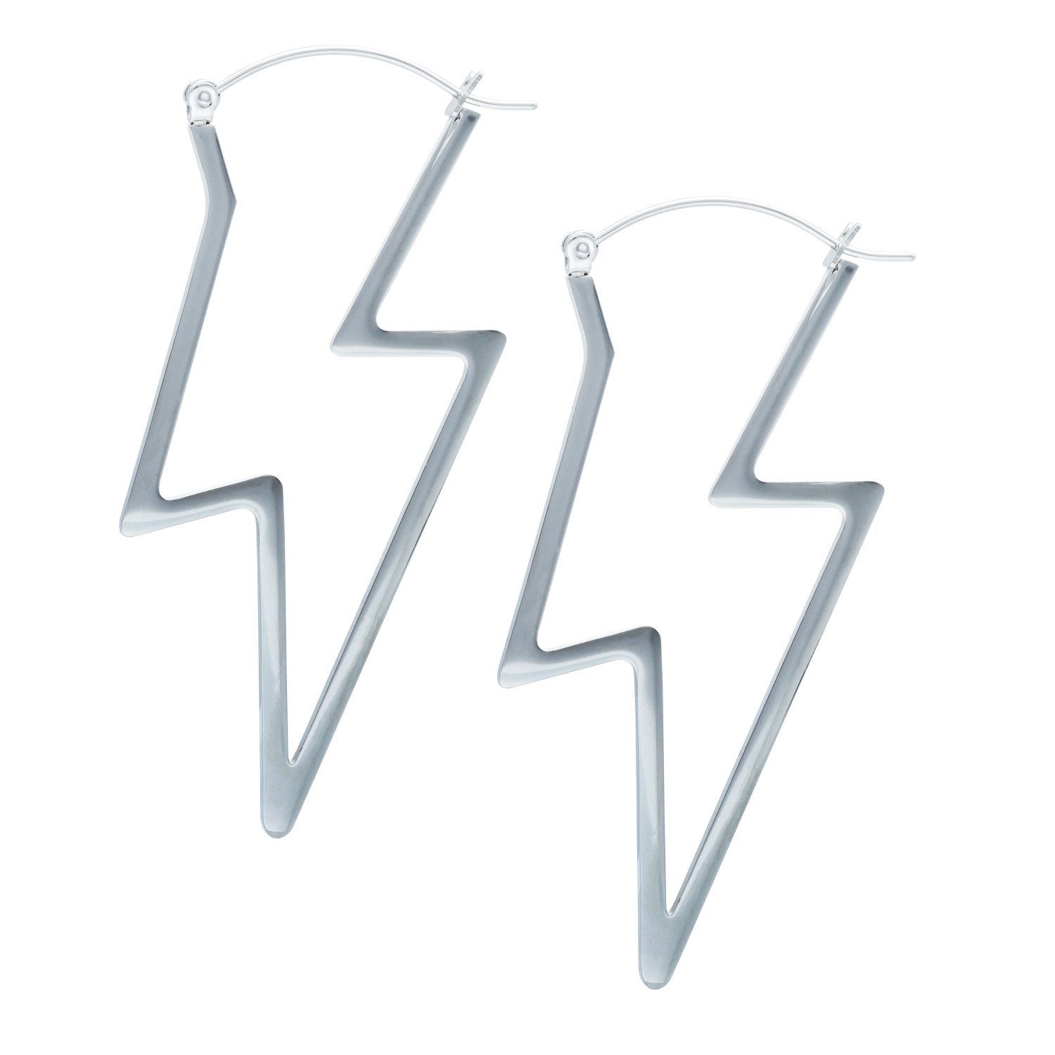 Paar Ohrhänger Thunderbolt Hoops