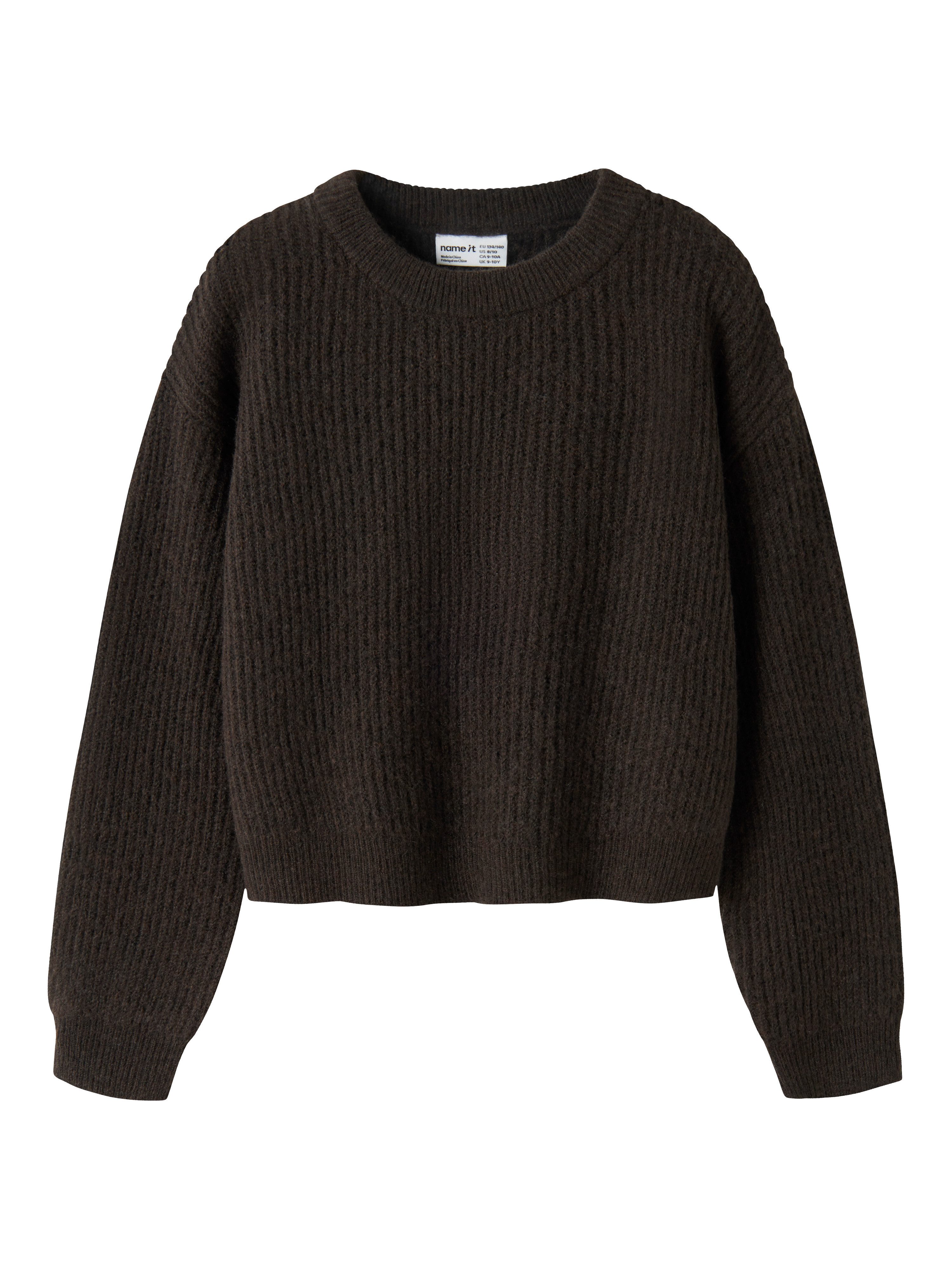 Name It Strickpullover NKFHOLLY LS BOXY SHORT KNIT NOOS