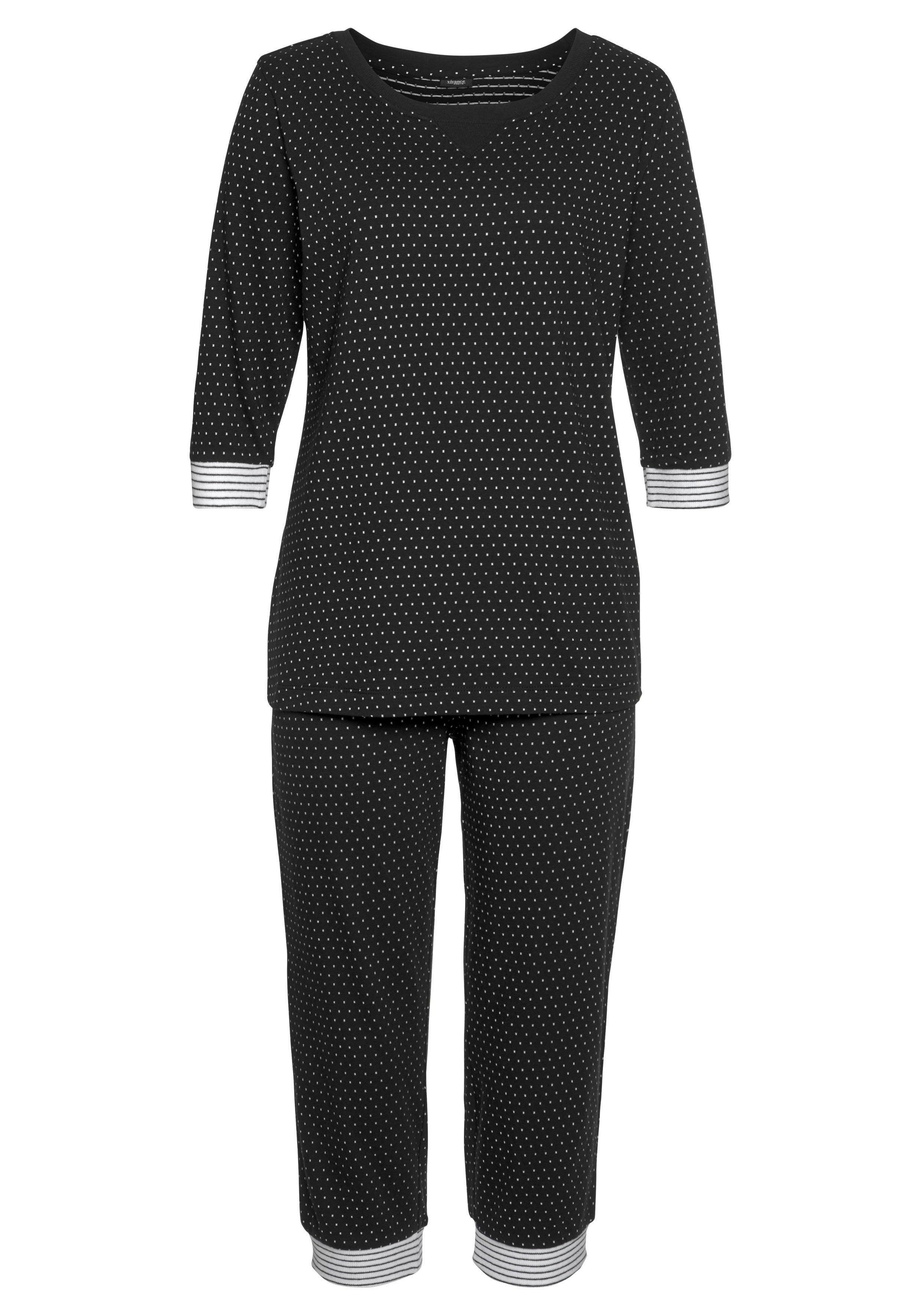 Vivance Dreams Capri-Pyjama (2 tlg) mit günstig online kaufen