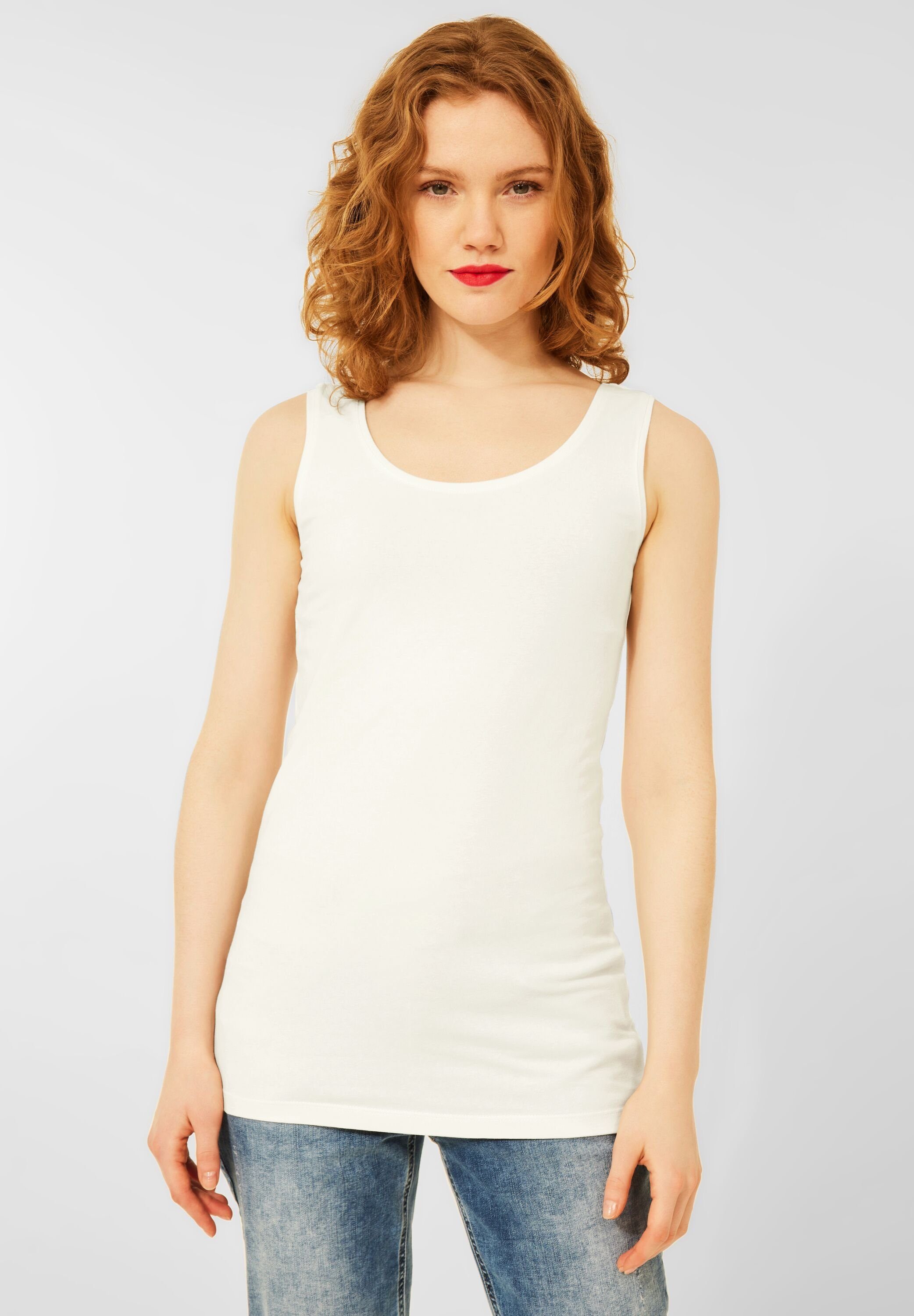 STREET ONE Longtop off Basic white