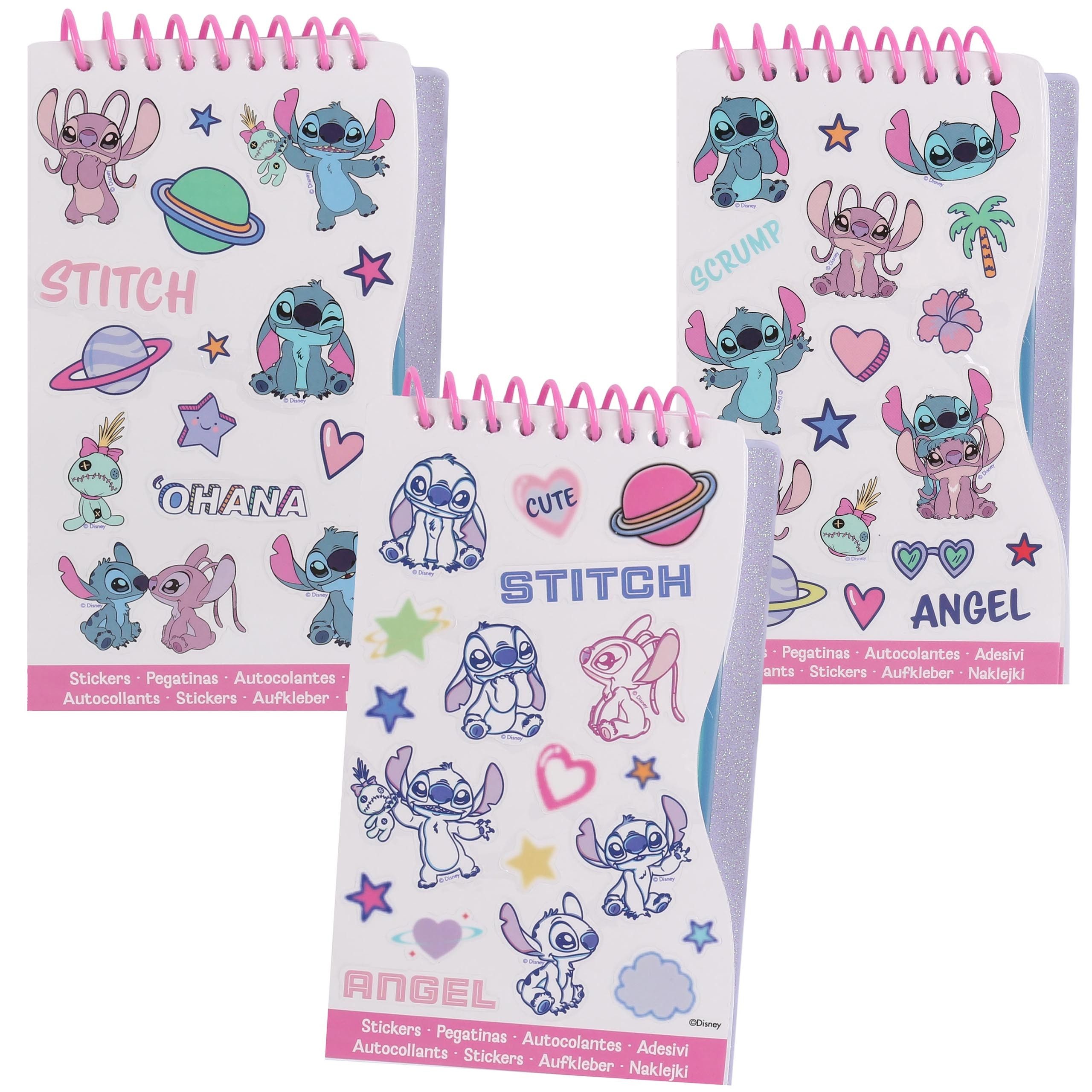 Disney Notizbuch Disney Stitch Kreativ-Notizbuch für Kinder, Mal-Set