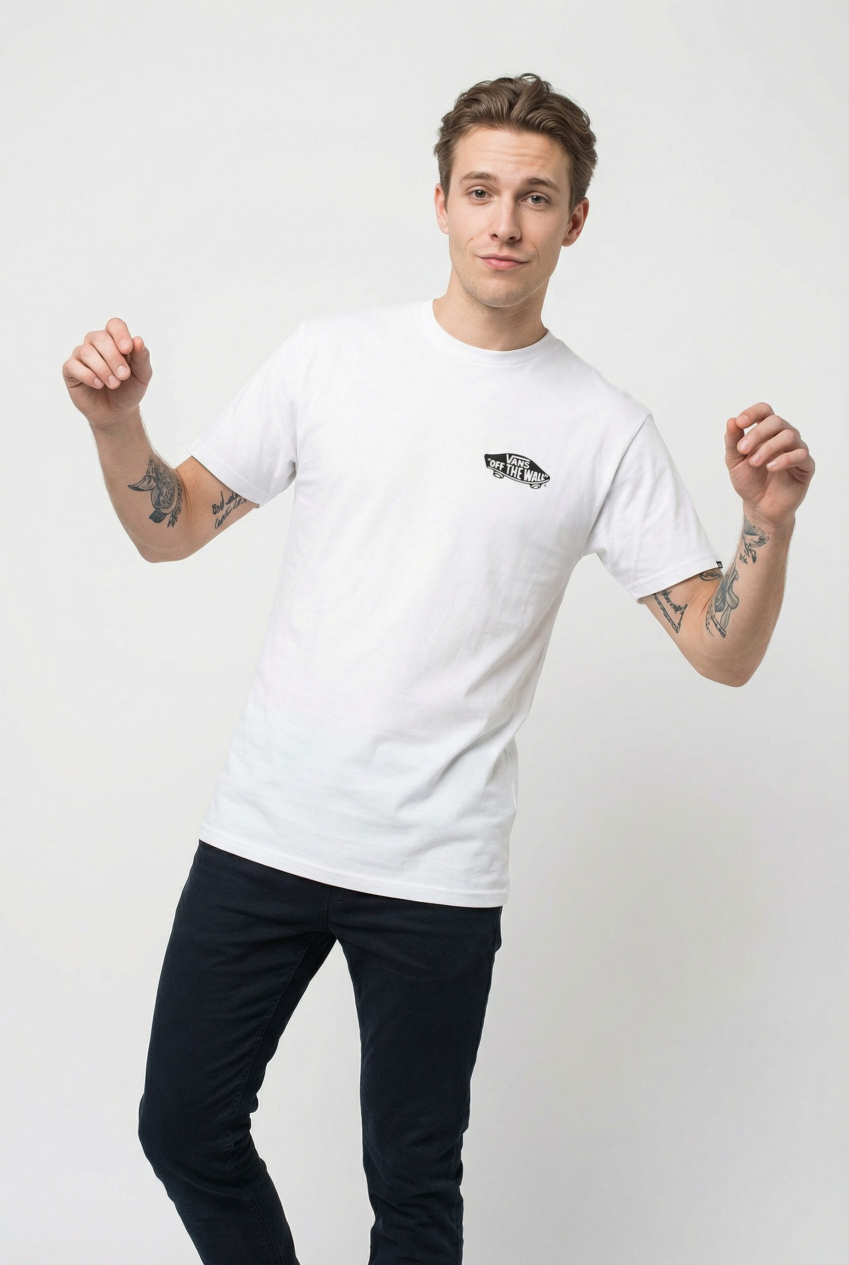Vans T-Shirt DOUBLE STANDARD SS TEE sportlicher Stil, ohne Verschluss, Rundhalsausschnitt