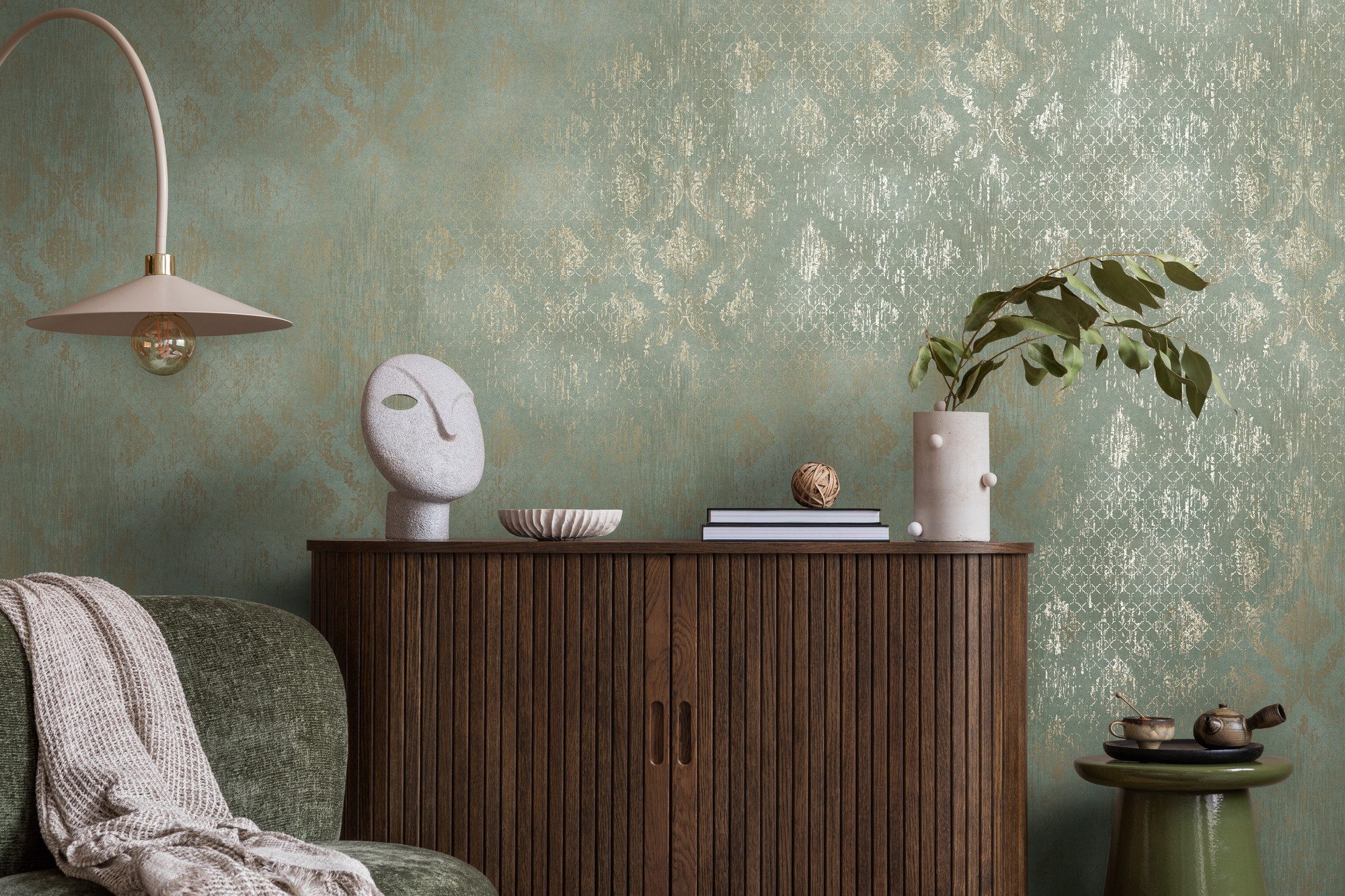 living walls Vliestapete Ornamenttapete diverse Farben strukturiert vintage, strukturiert, Barock, (1 St)