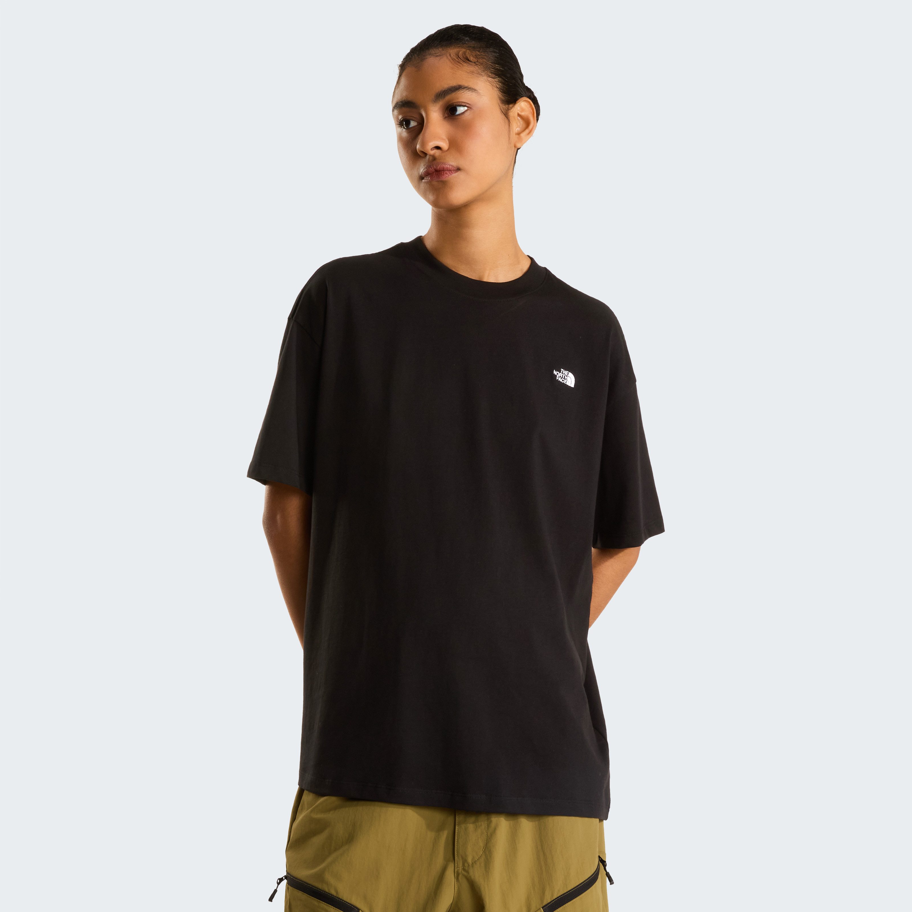 The North Face T-Shirt W TNF ESSENTIAL SIMPLE DOME OS SS TEE Oversized Passform, kurze Ärmel, für aktive Aktivitäten