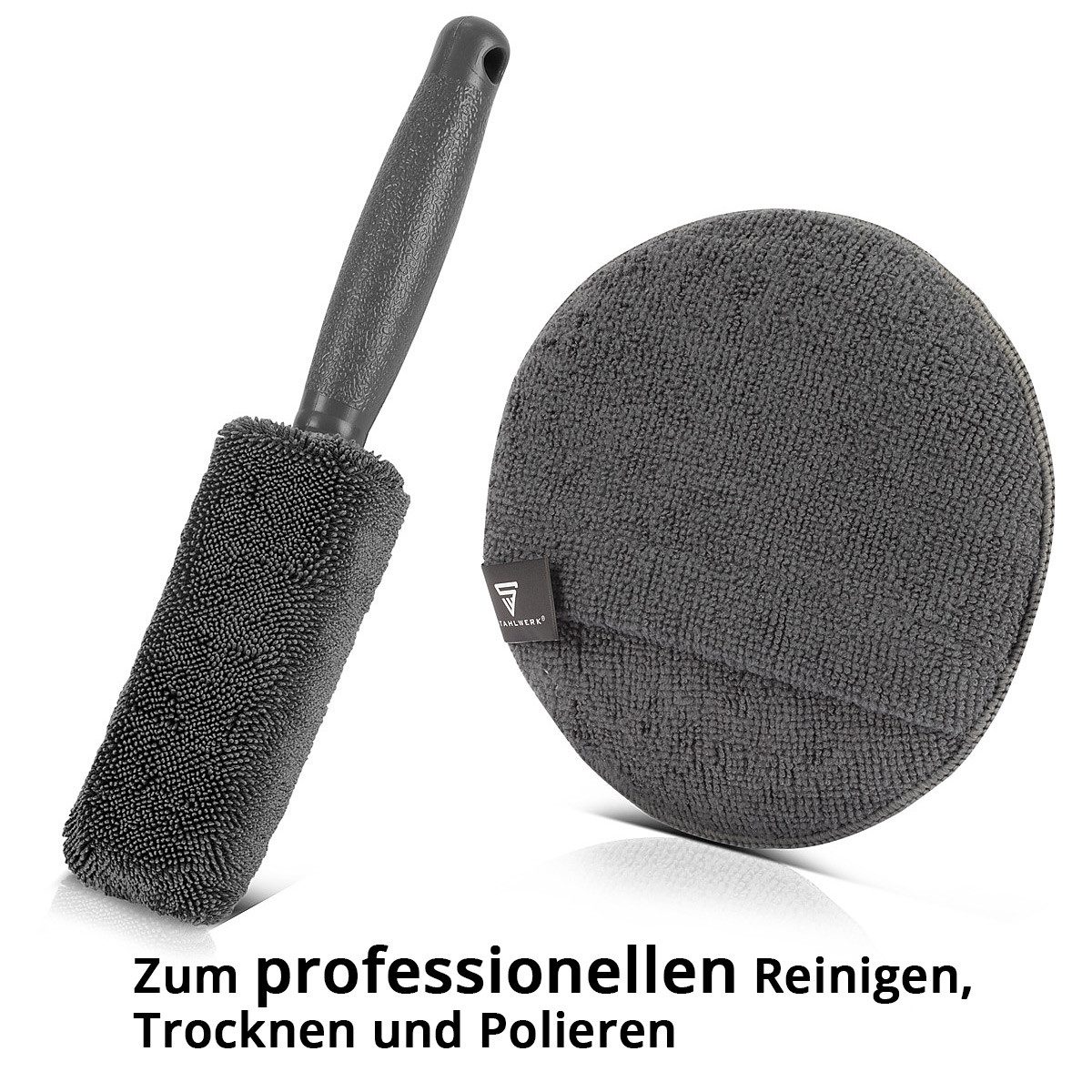 STAHLWERK Autowaschbürste Autoreinigungs-Set 7-teiliges Autopflege-Set, (Set, 6-tlg., Set), lösen selbst hartnäckige Ablagerungen