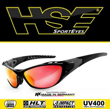 HSE - SportEyes Sportbrille X-SIDE 2.0, Steinschlagbeständig durch Kunststoff-Sicherheitsglas