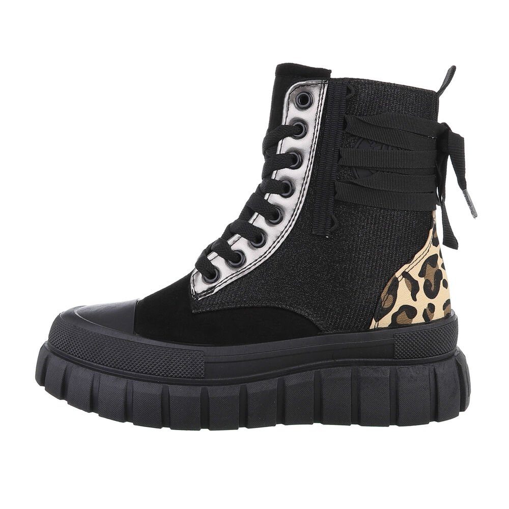 Ital-Design Damen Schnürschuhe Freizeit Schnürstiefelette günstig online kaufen