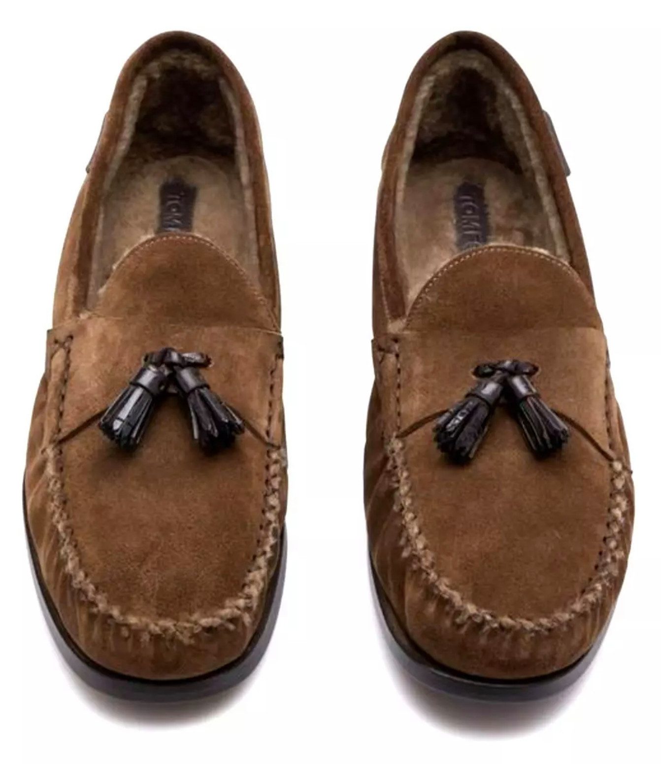 Berwick Schuhe Lammfell Tasselled Suede Mokassins Loafer