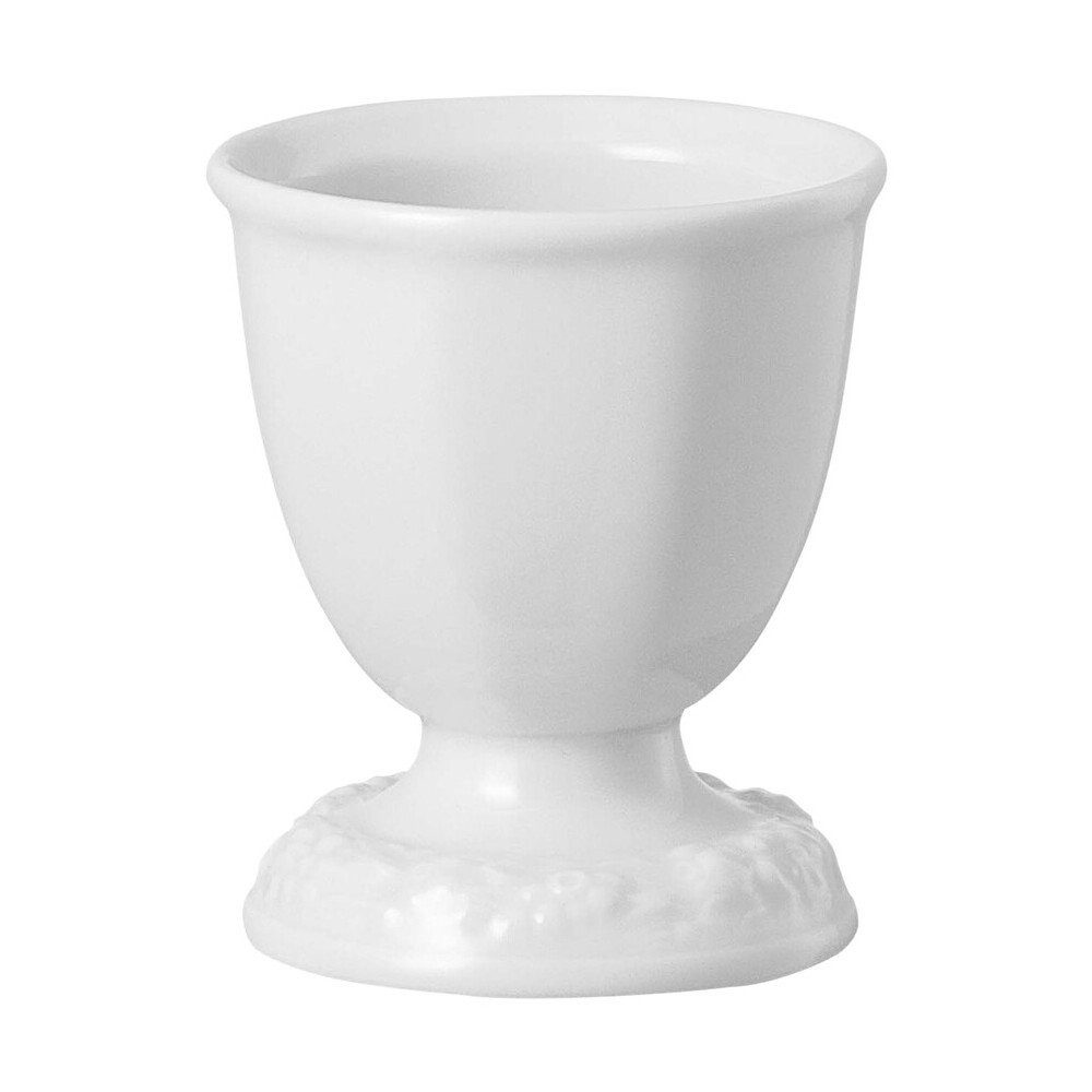 Rosenthal Becher Eierbecher Maria Weiß, 1-tlg., Porzellan, Henkelbecher, Kaffeebecher, Tasse, 40 ml, Porzellan, weiß