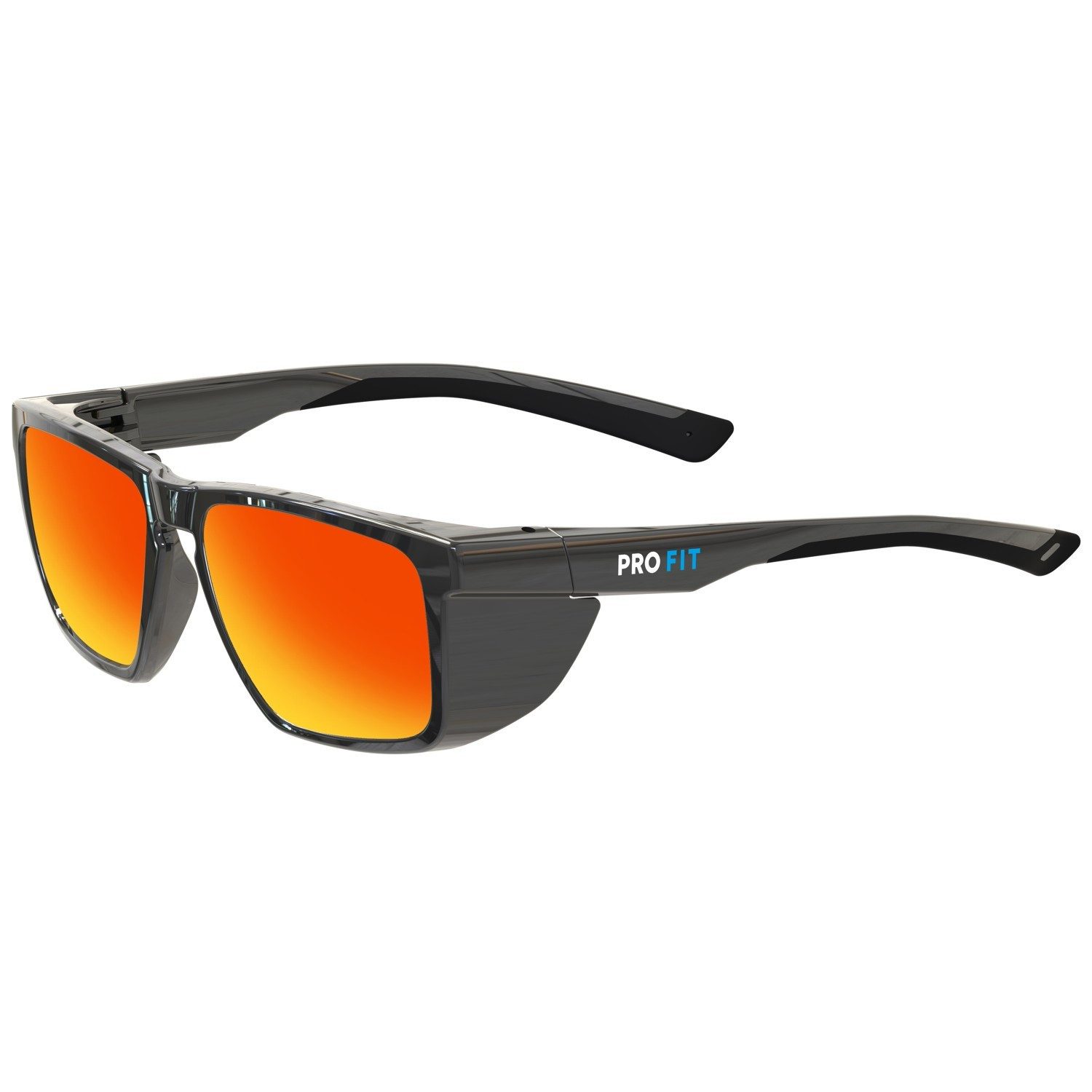 PRO FIT by Fitzner Sonnenbrille Schutzbrille "classic red sun"rotspiegel