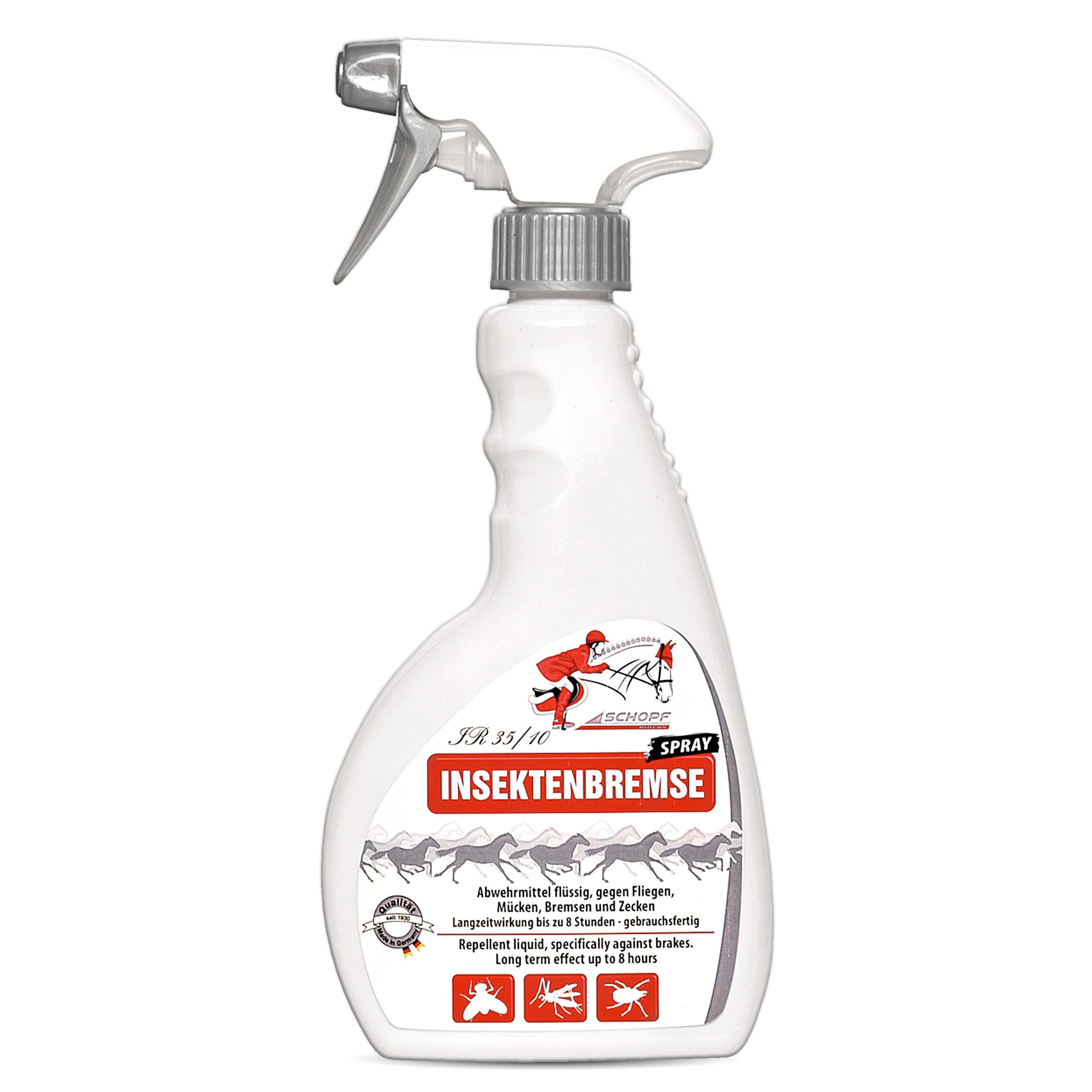 Schopf Riders Insektenspray IR 35/10 Insektenbremse – Bremsenschutz & Insektenschutz für Pferde, 500 ml, 1-St., gegen Fliegen, Mücken, Bremsen & Zecken