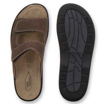 AFS-Schuhe 3502 Pantolette für Herren aus Leder mit Wechselfußbett