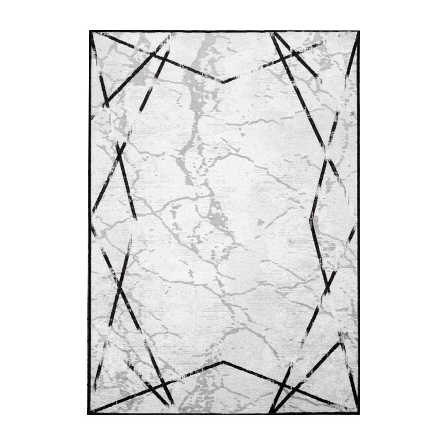 Jungengel Designteppich Marmor Grau Teppich Läufer Wohnzimmer Flur Haustepp günstig online kaufen