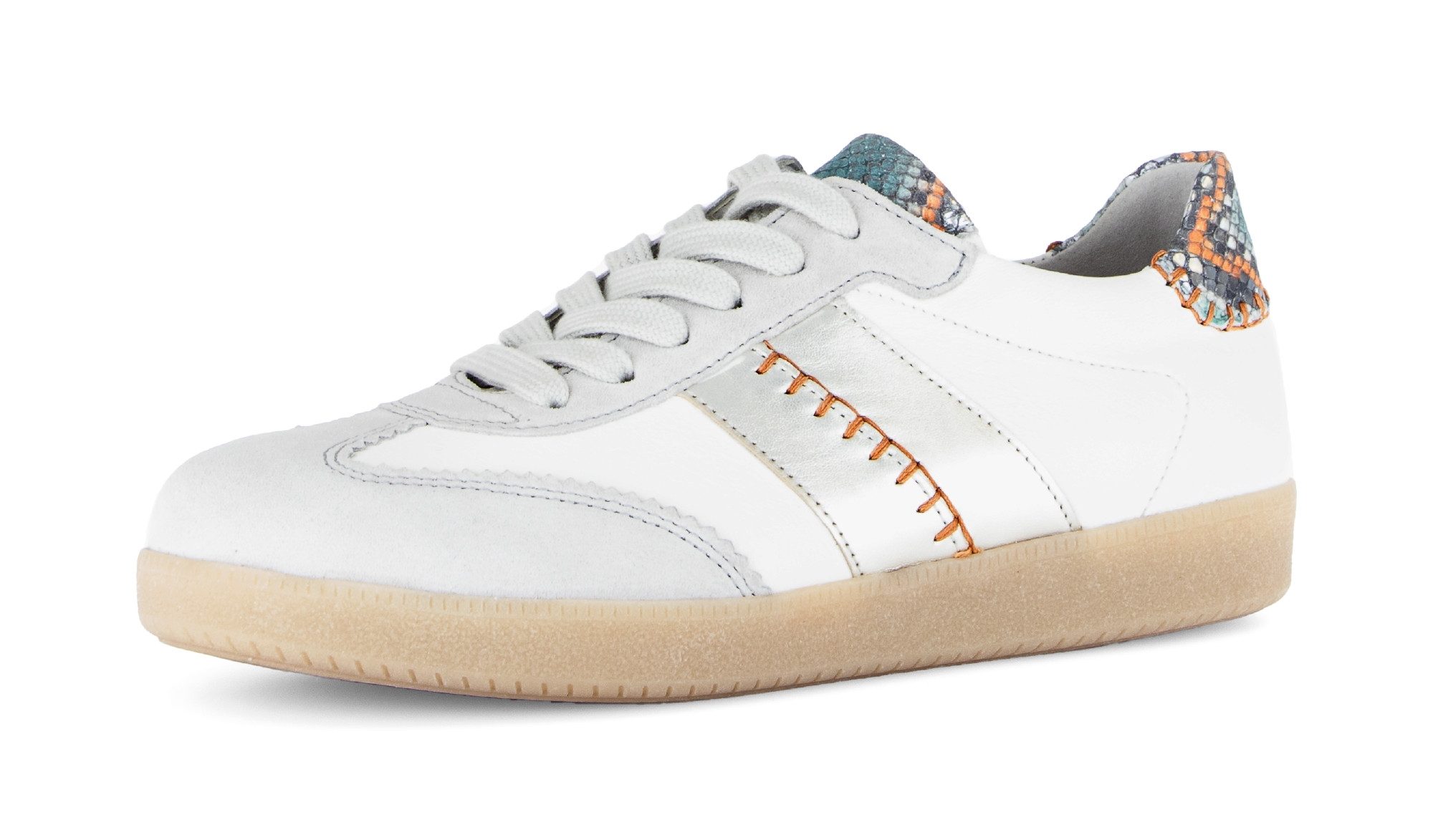 Gabor Sneaker, Freizeitschuh, Halbschuh, Schnürschuh mit bunten Kontrastbesätzen