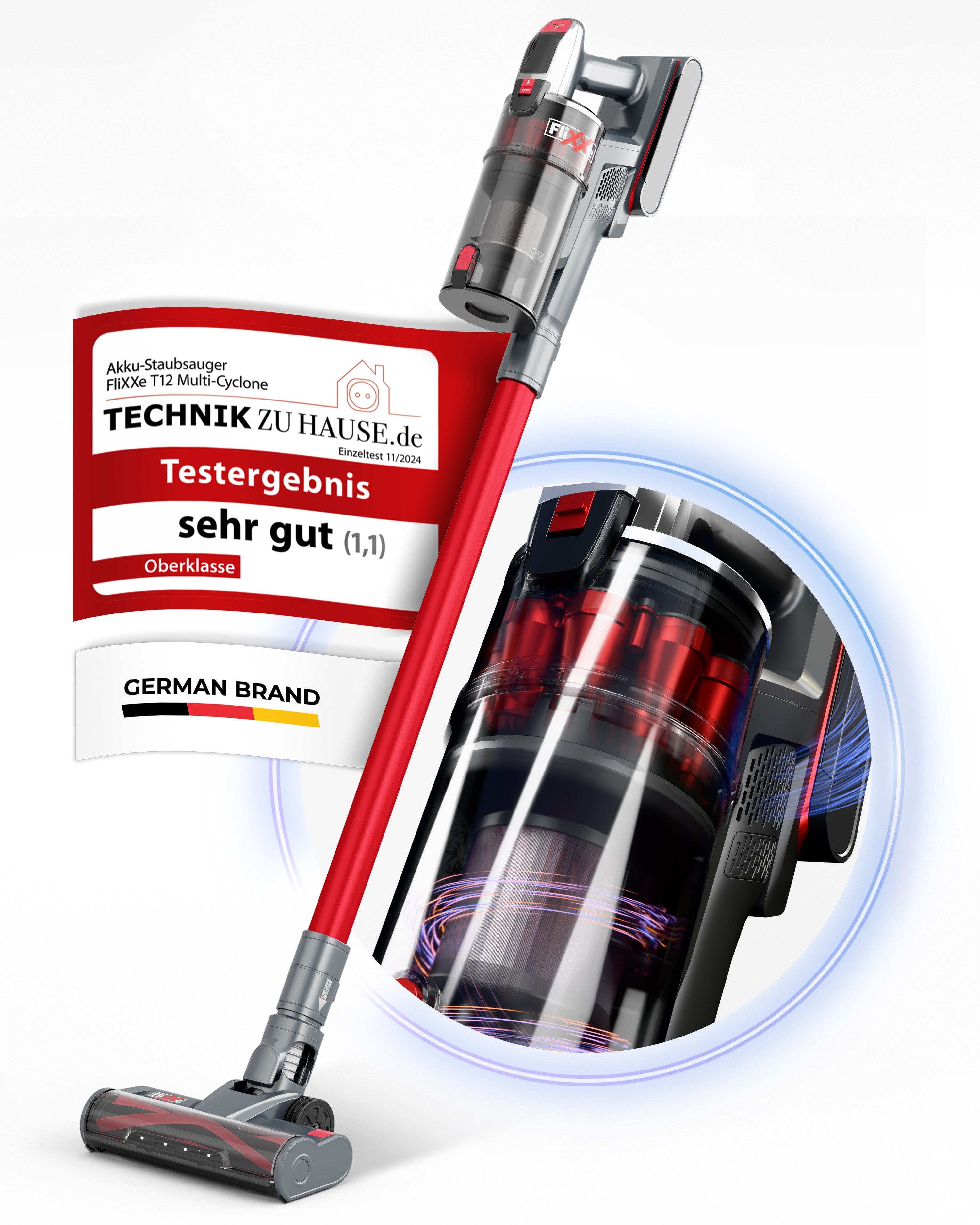Akku-Hand-und Stielstaubsauger T12