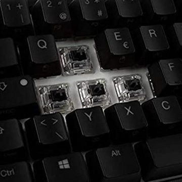 Ducky ONE 2 SF Gaming-Tastatur (MX-Black, mechanisch, RGB-LED, ABS Kappen, CH-Layout, TKL-Mini, Schwarz)