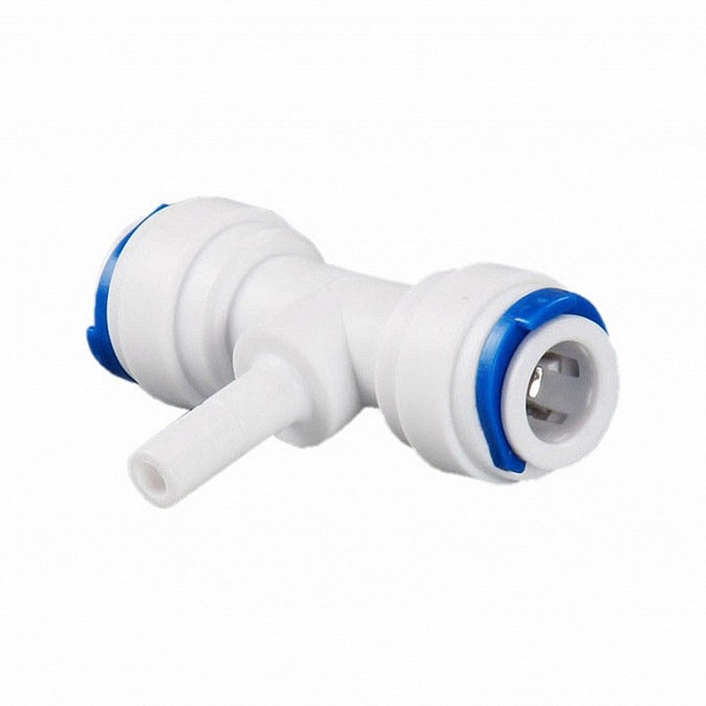 BEM Verbinder Stem Einsteck-T-Verbinder, 2 x 1/4 Zoll Schnellkupplung für Schläuche, (1-St), Symmetrisch 1 x Stecker 1/4“ + 2 x Schnellkupplung 1/4“ für Schläuche