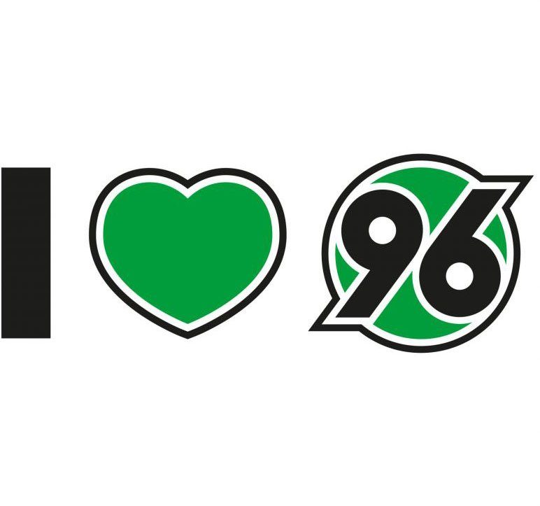 Wall-Art Wandtattoo Hannover 96 Spruch I love 96 (1 St)